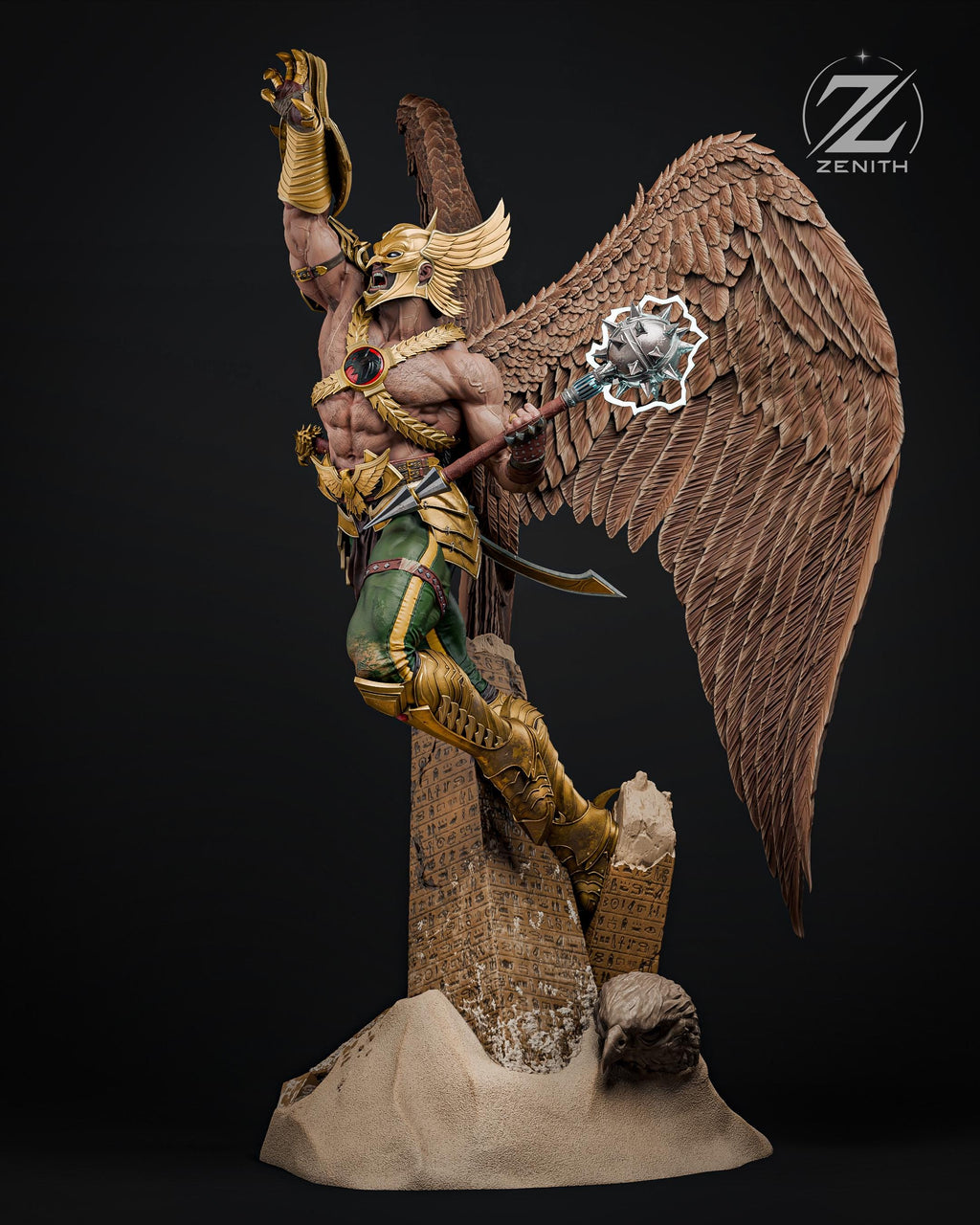 Eternal Winged Warrior - Comic Superhero Winged Fighter Hawkman Resin Figure 16K