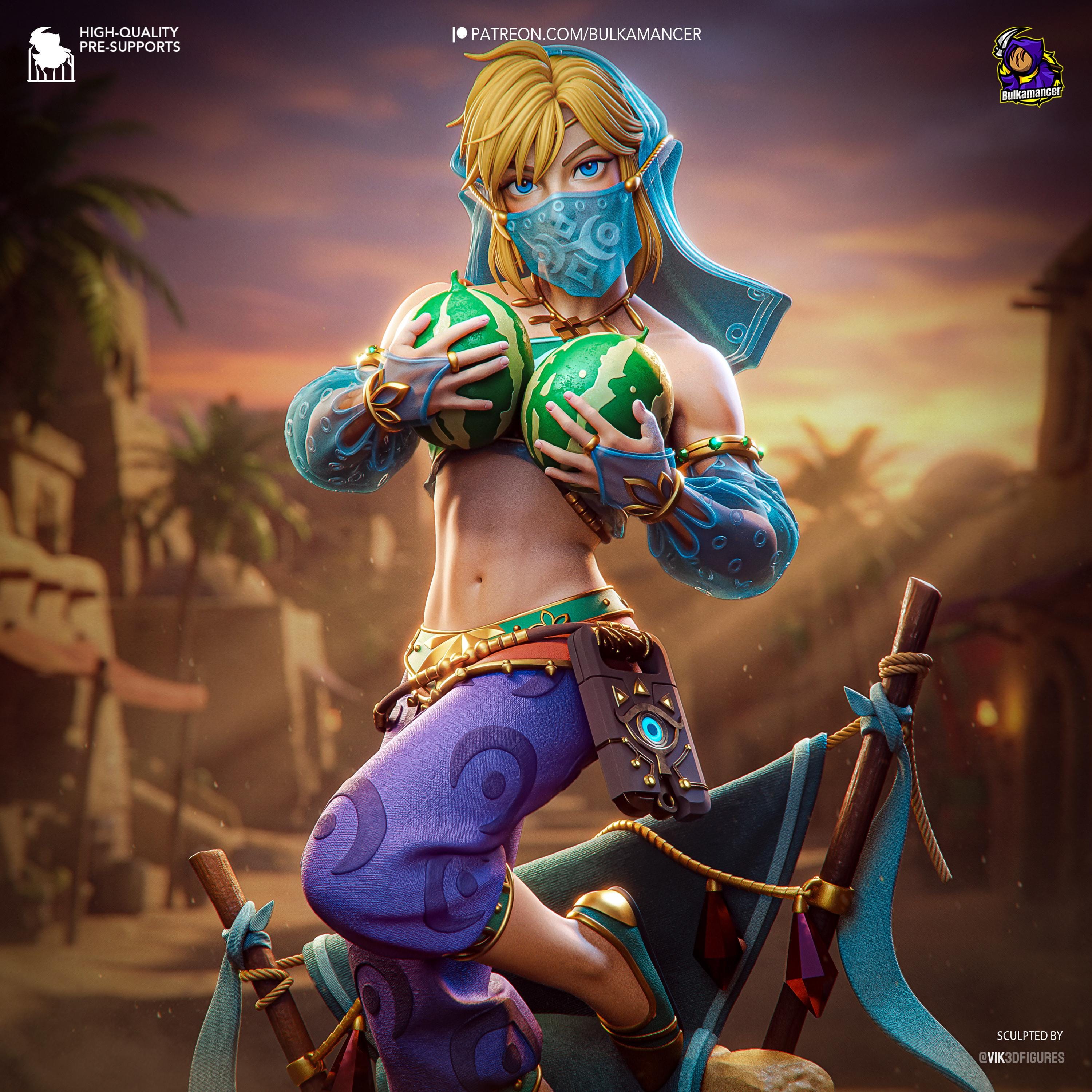 Veil Of Gerudo - Fantasy Elf Desert Gerudo Link Resin Figure 16K