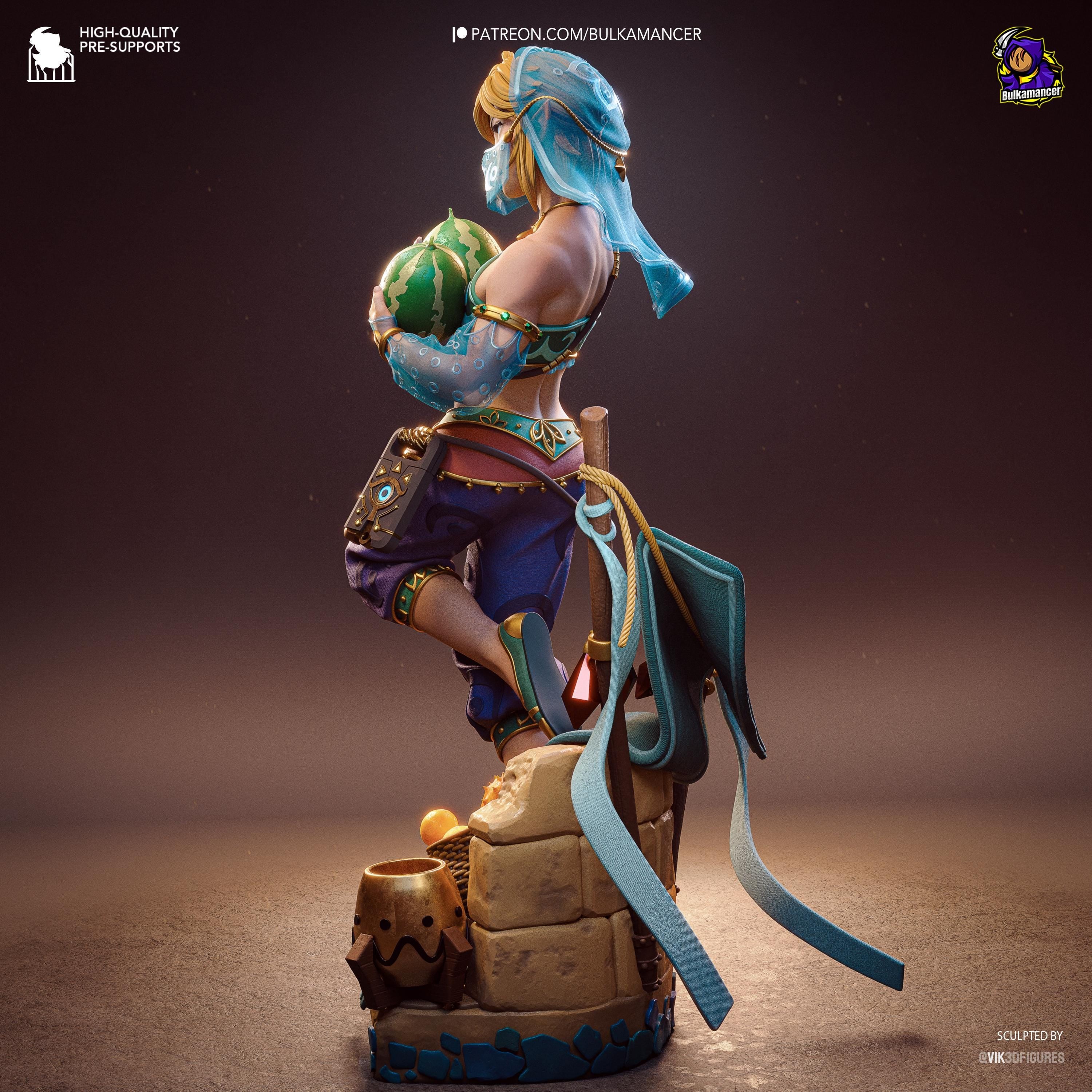 Veil Of Gerudo - Fantasy Elf Desert Gerudo Link Resin Figure 16K
