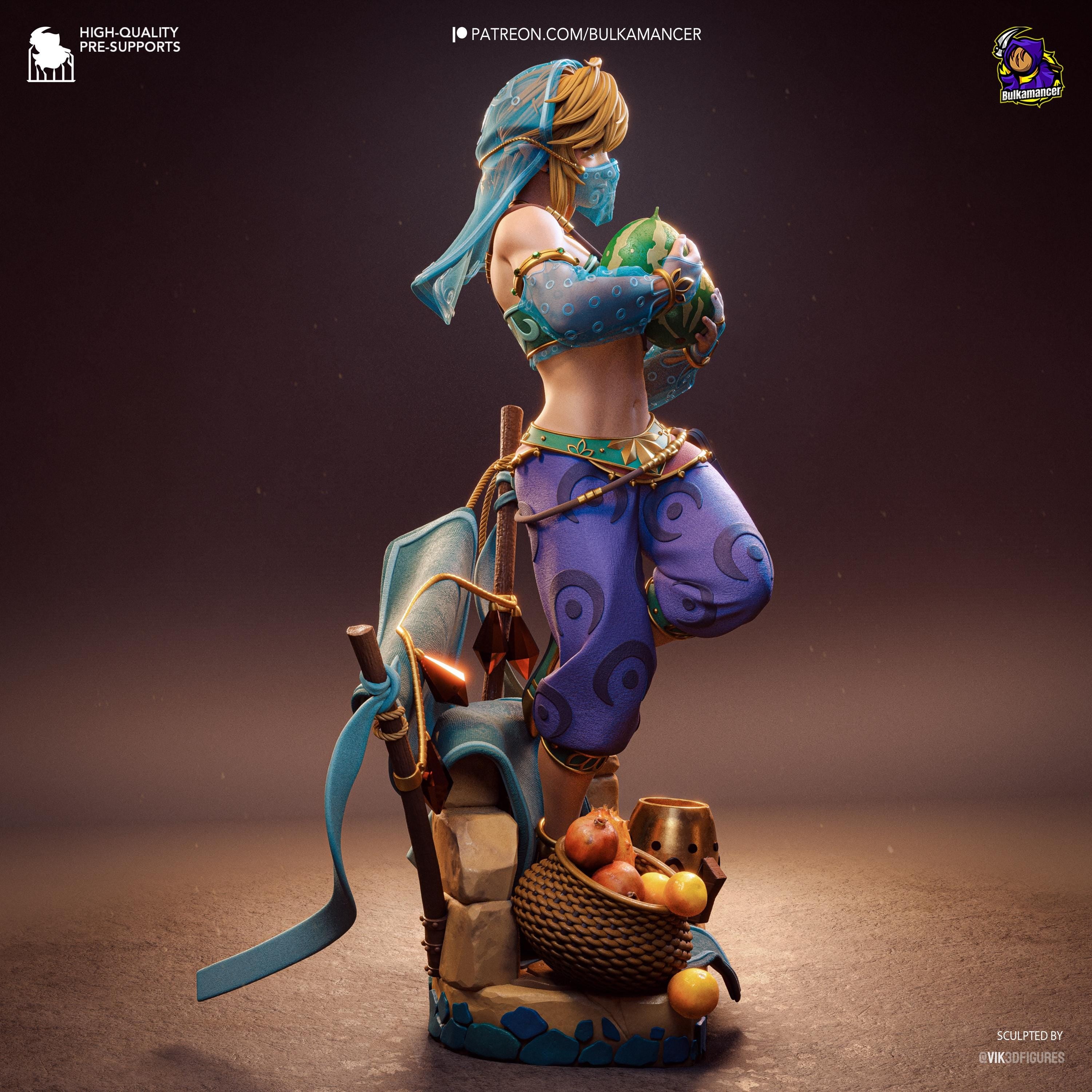 Veil Of Gerudo - Fantasy Elf Desert Gerudo Link Resin Figure 16K