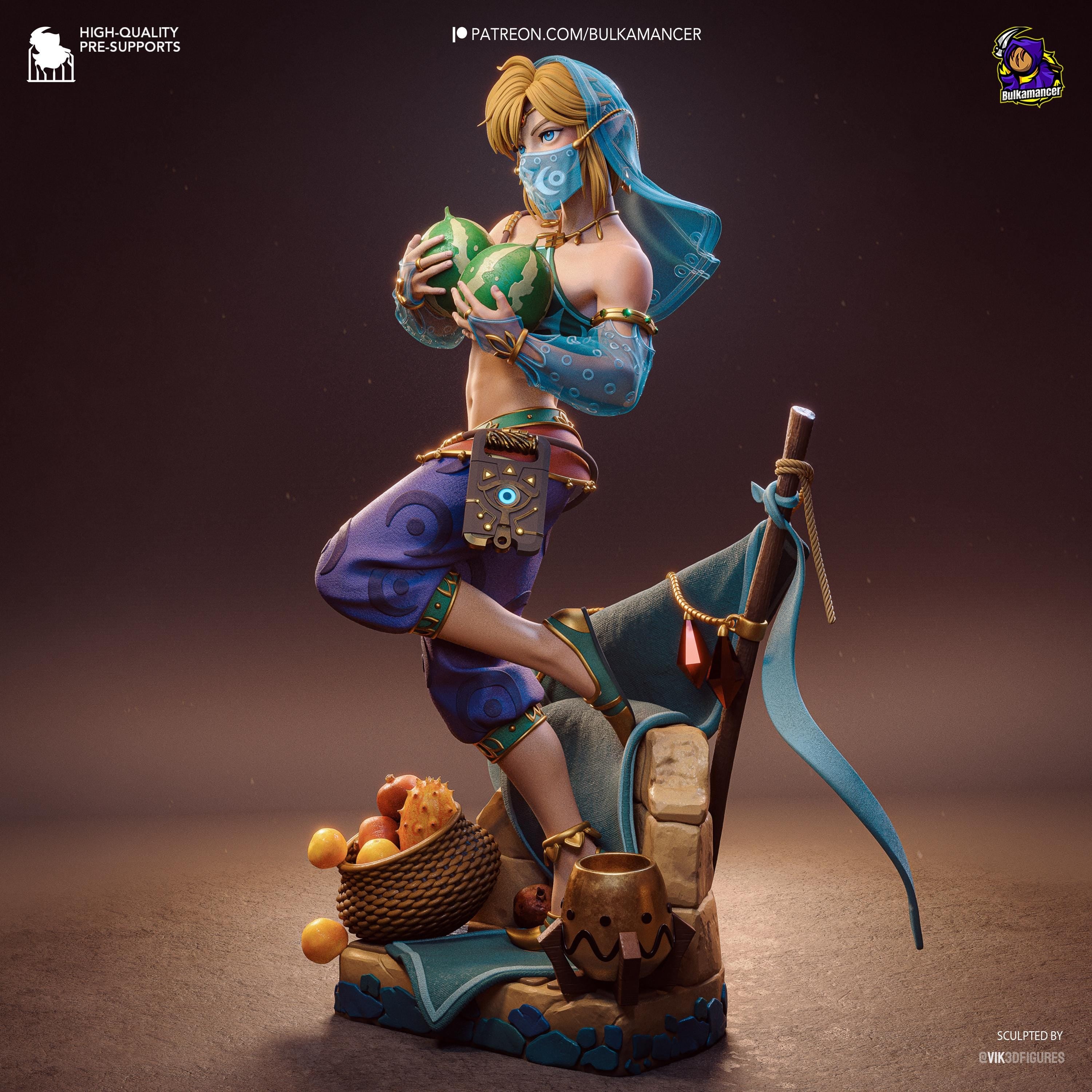 Veil Of Gerudo - Fantasy Elf Desert Gerudo Link Resin Figure 16K