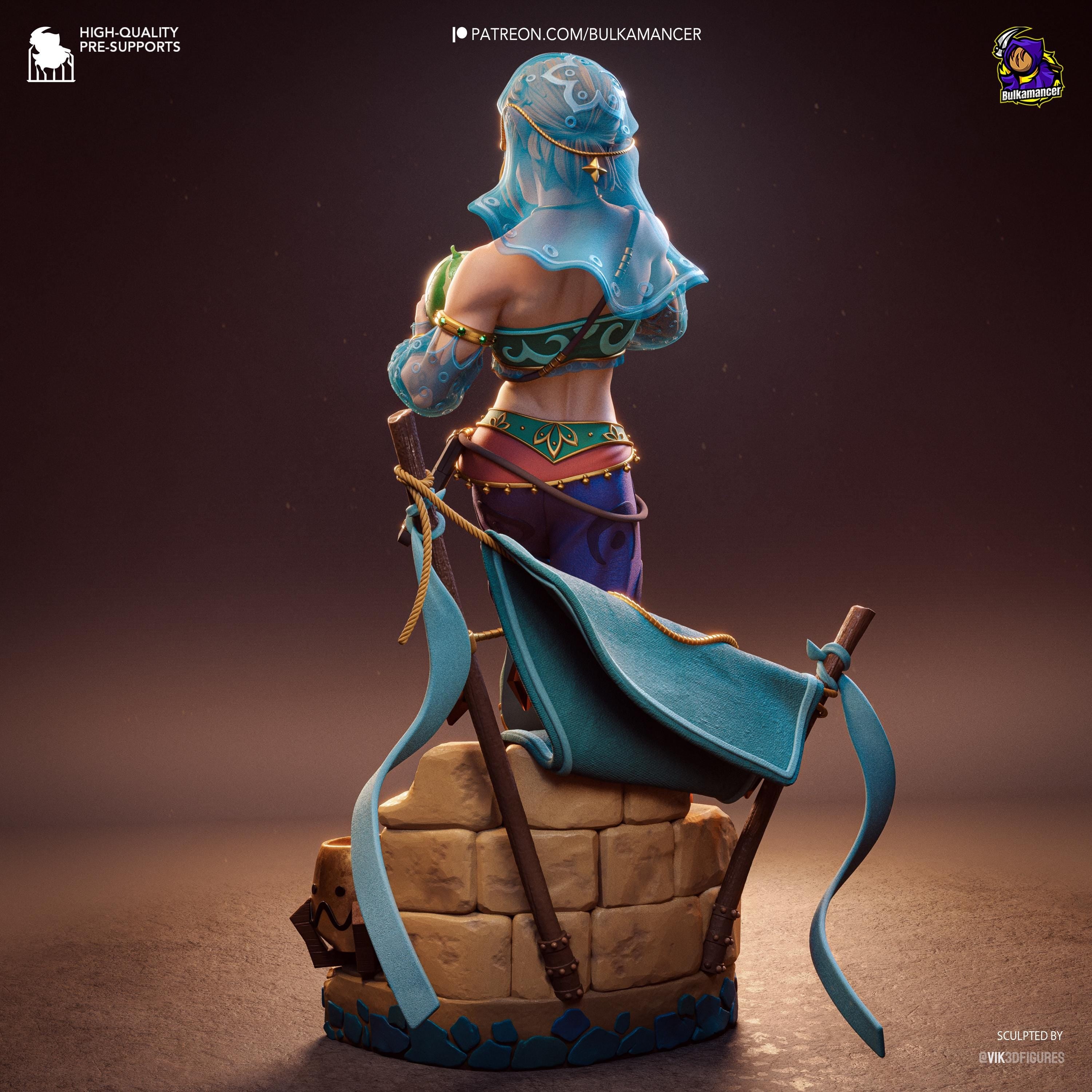 Veil Of Gerudo - Fantasy Elf Desert Gerudo Link Resin Figure 16K