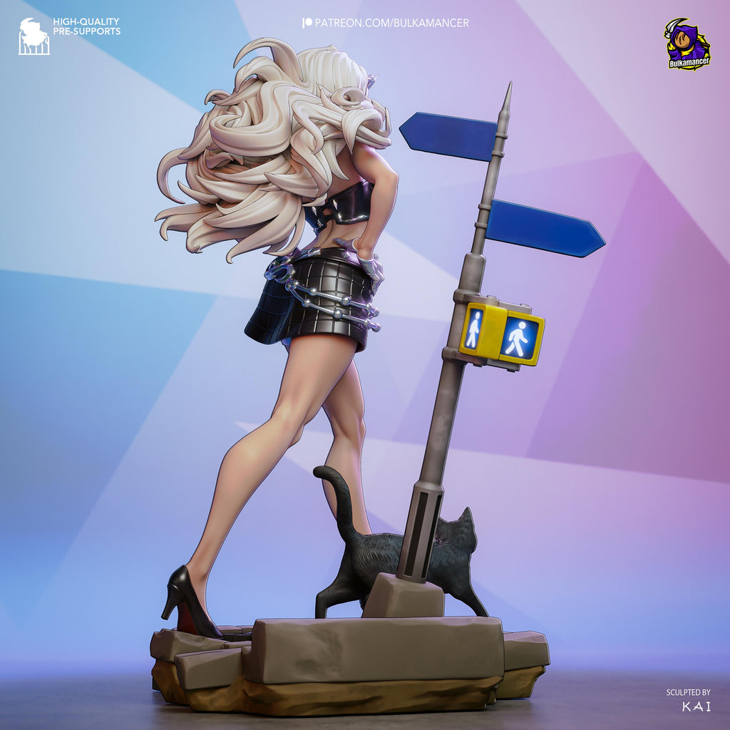 Fortune’s Thief - Comic Character Hero Thief Black Cat Resin Figure 16K