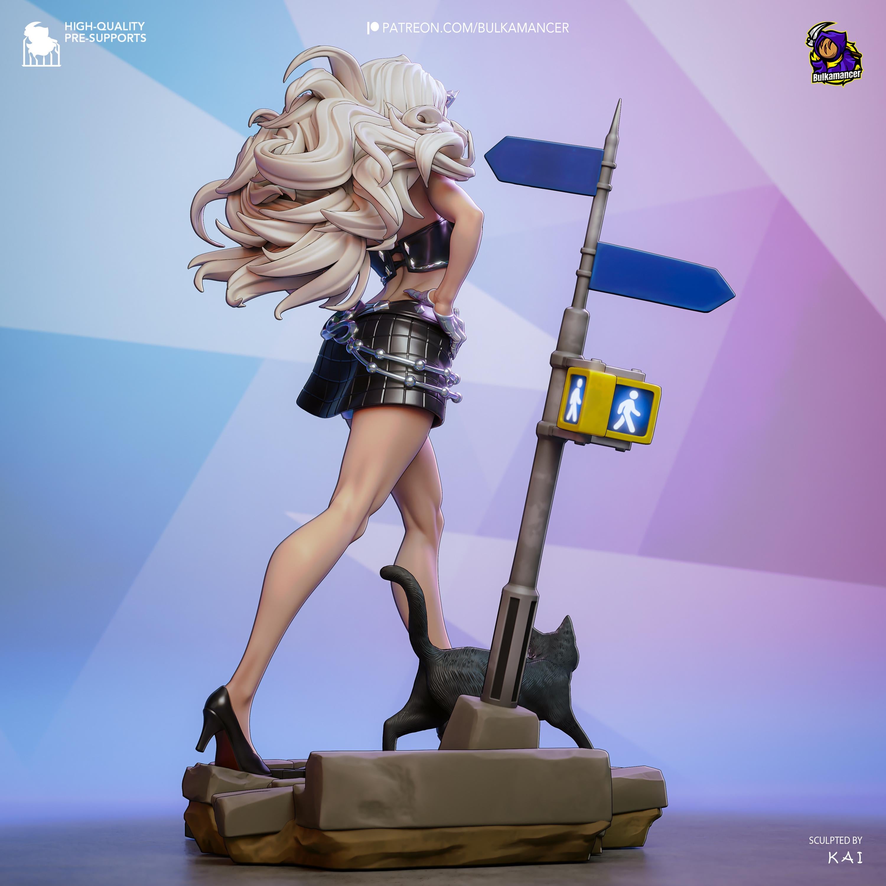 Fortune’s Thief - Comic Character Hero Thief Black Cat Resin Figure 16K