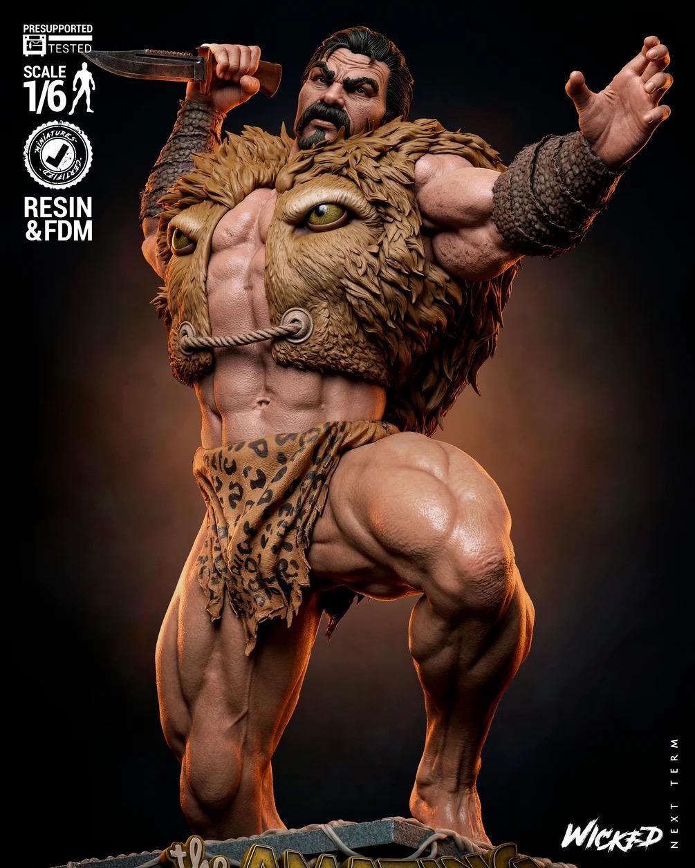 The Great Hunter - Comic Villian Last Hunt Kraven The Hunter Resin Figure 16K