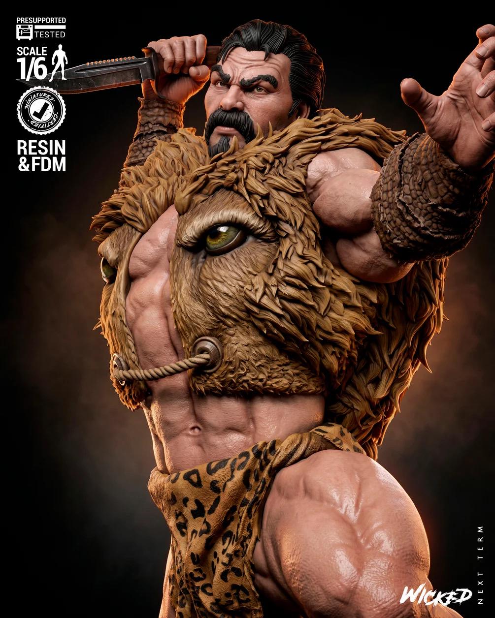 The Great Hunter - Comic Villian Last Hunt Kraven The Hunter Resin Figure 16K