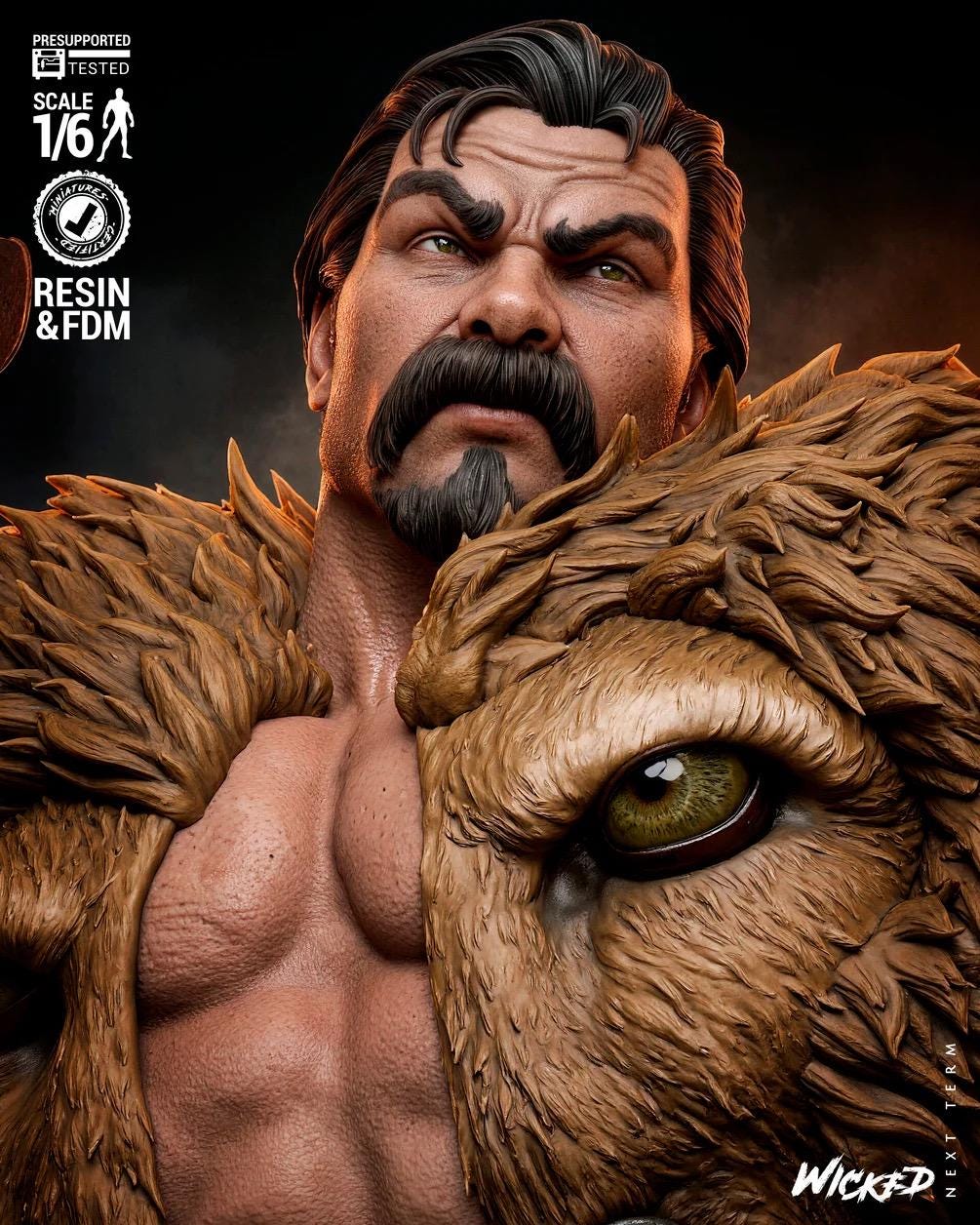 The Great Hunter - Comic Villian Last Hunt Kraven The Hunter Resin Figure 16K