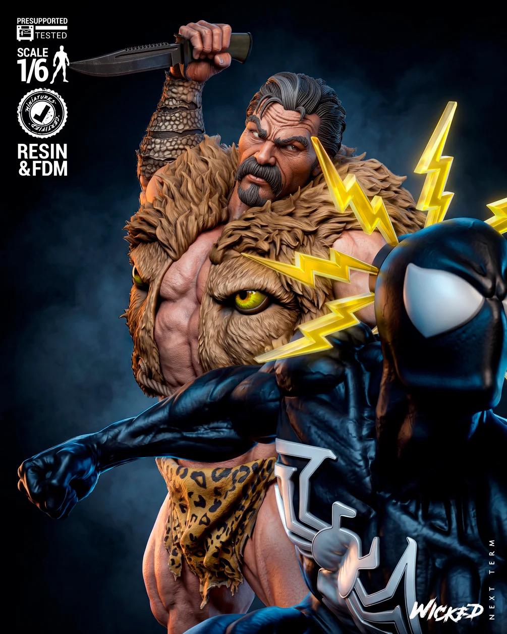 Legacy Of The Hunt - Comic Hero Villian Diorma The Last Hunt Kraven The Hunter Spider-man Resin Figure 16K