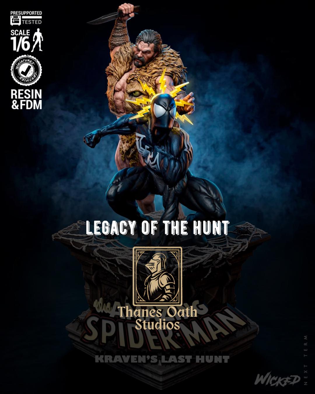 Legacy Of The Hunt - Comic Hero Villian Diorma The Last Hunt Kraven The Hunter Spider-man Resin Figure 16K