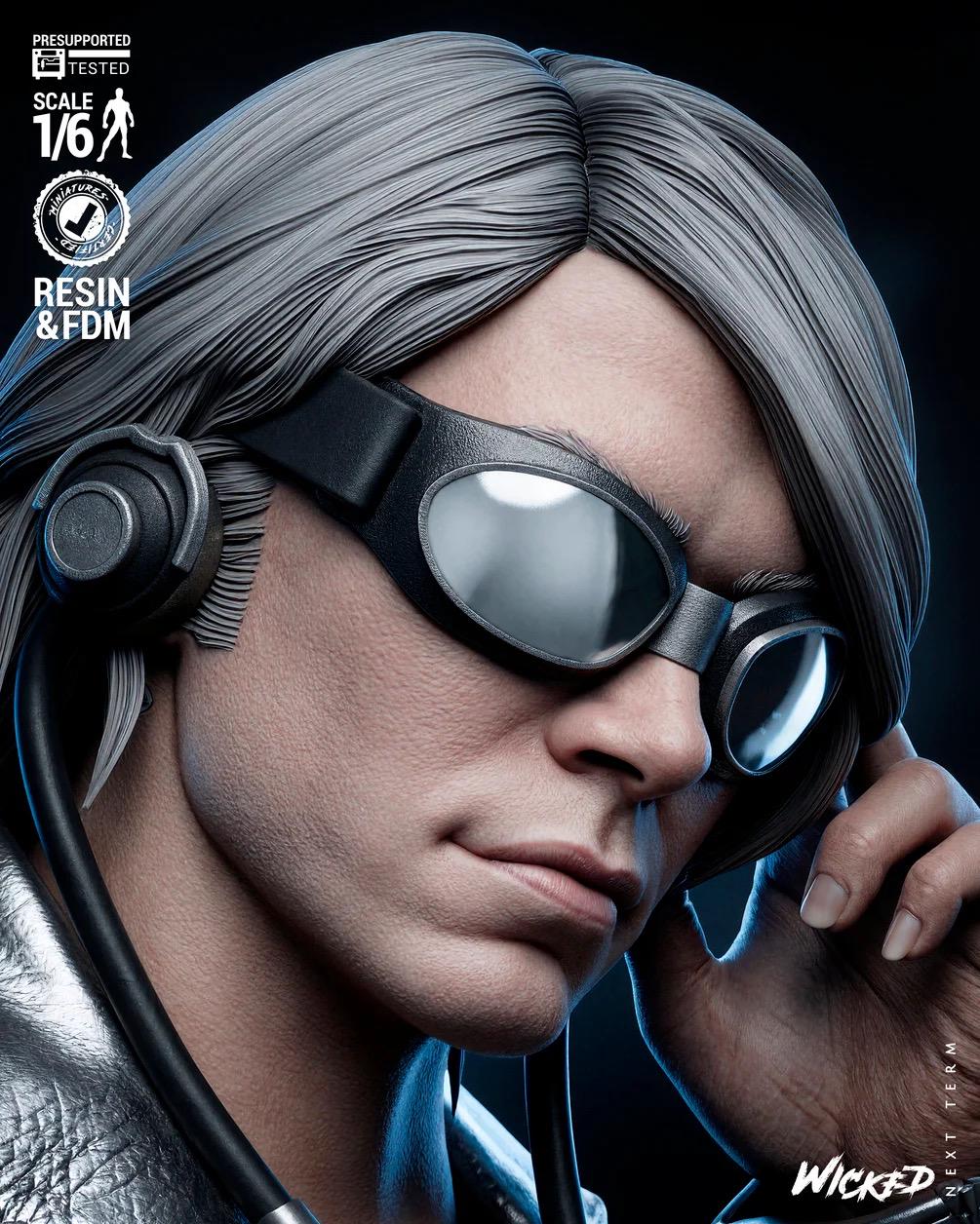 Silver Velocity - Comic Supehero Speedster Quicksilver Resin Figure 16K