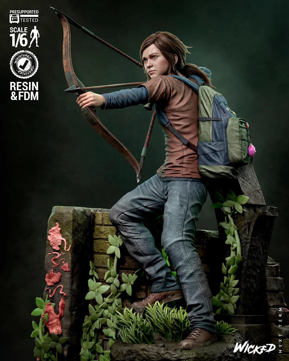 Through The Ruins - Zombie Survival Duo Joel and Ellie Resin Figure 16K