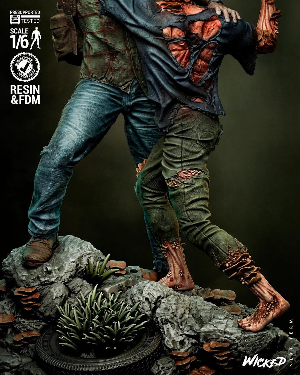 A Father’s Promise - Zombie Apocalypse Survivor Joel Resin Figure 16K