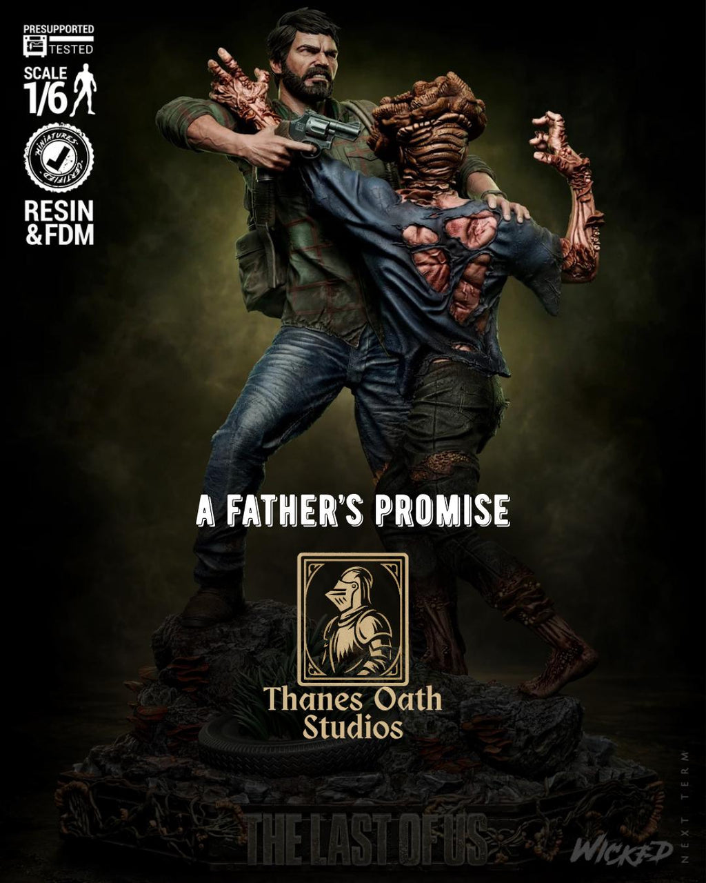 A Father’s Promise - Zombie Apocalypse Survivor Joel Resin Figure 16K