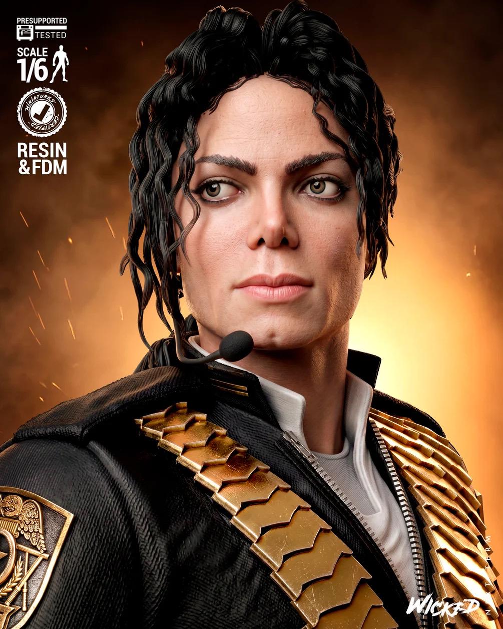 King Of Pop - Musician Superstar Michael Jackson Resin Figure 16K