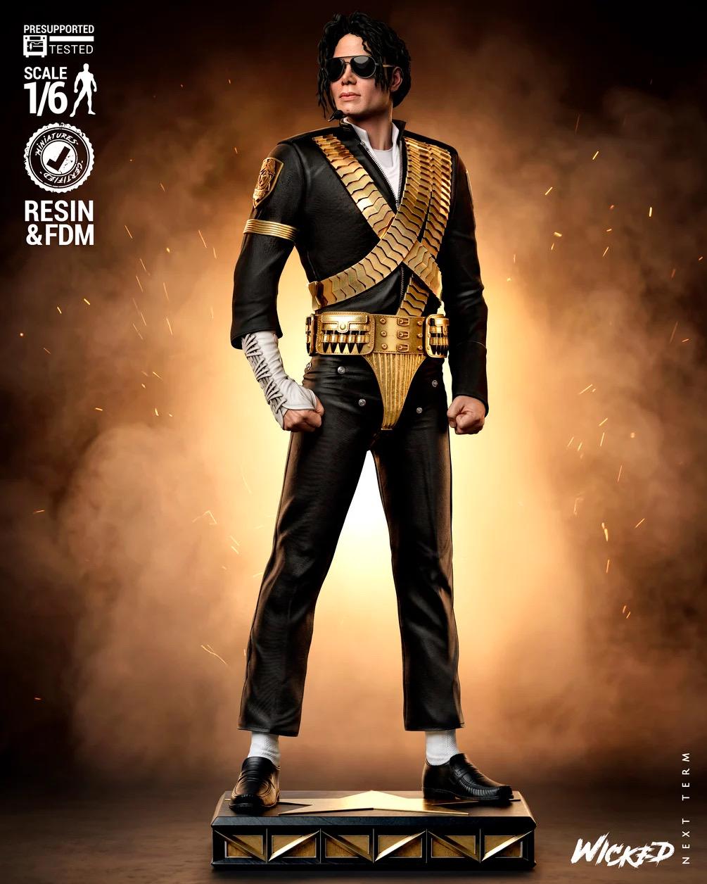 King Of Pop - Musician Superstar Michael Jackson Resin Figure 16K