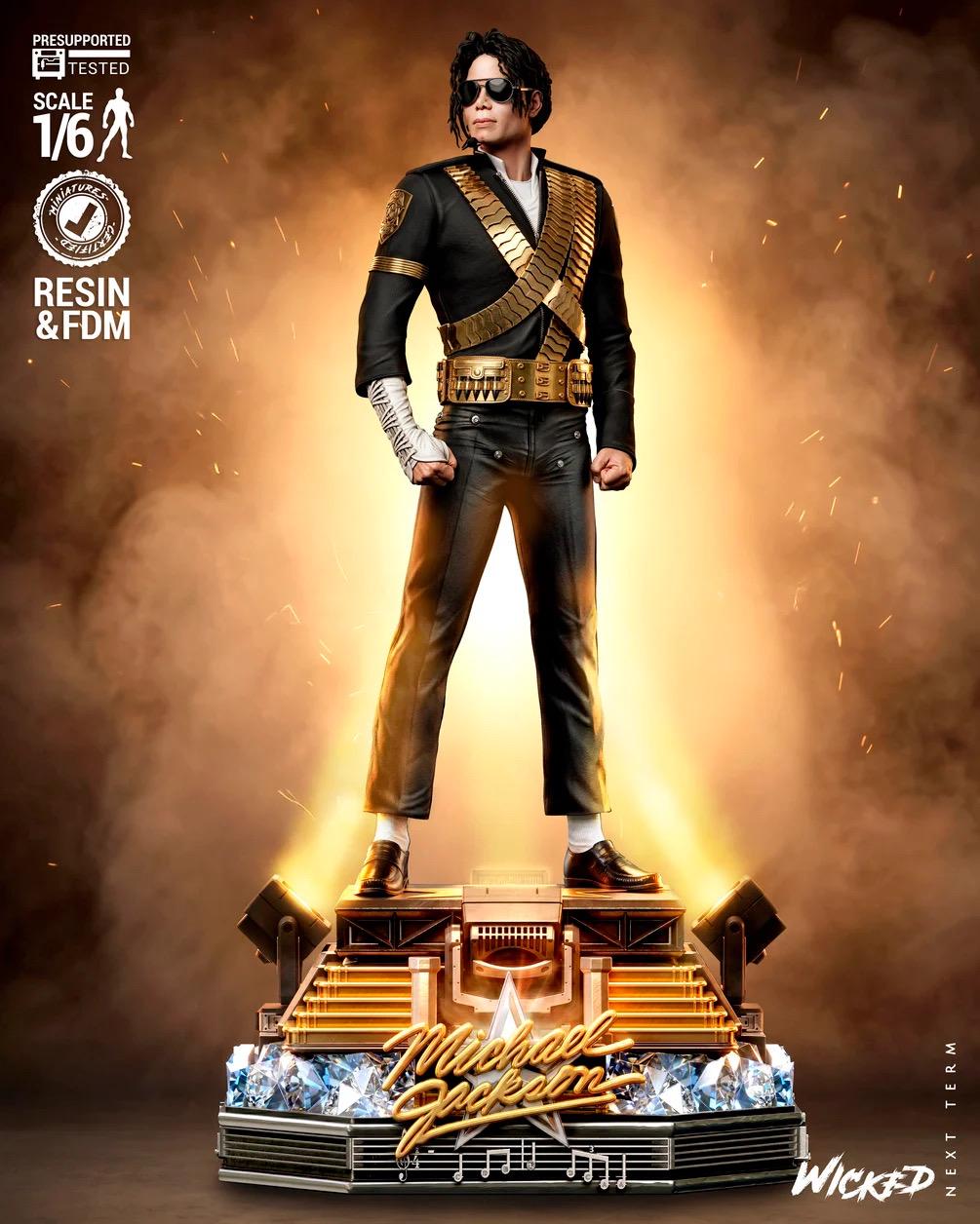 King Of Pop - Musician Superstar Michael Jackson Resin Figure 16K
