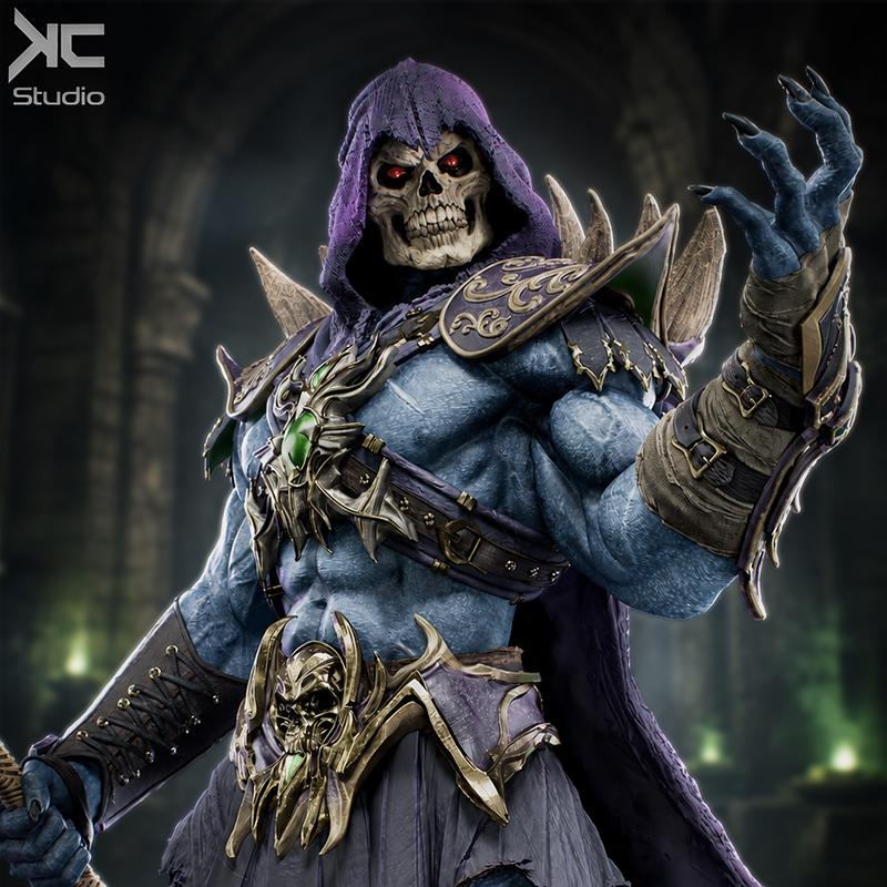 Master Of Havoc - Snake Mountain Villain Fantasy Skeletor Resin Figure 16K