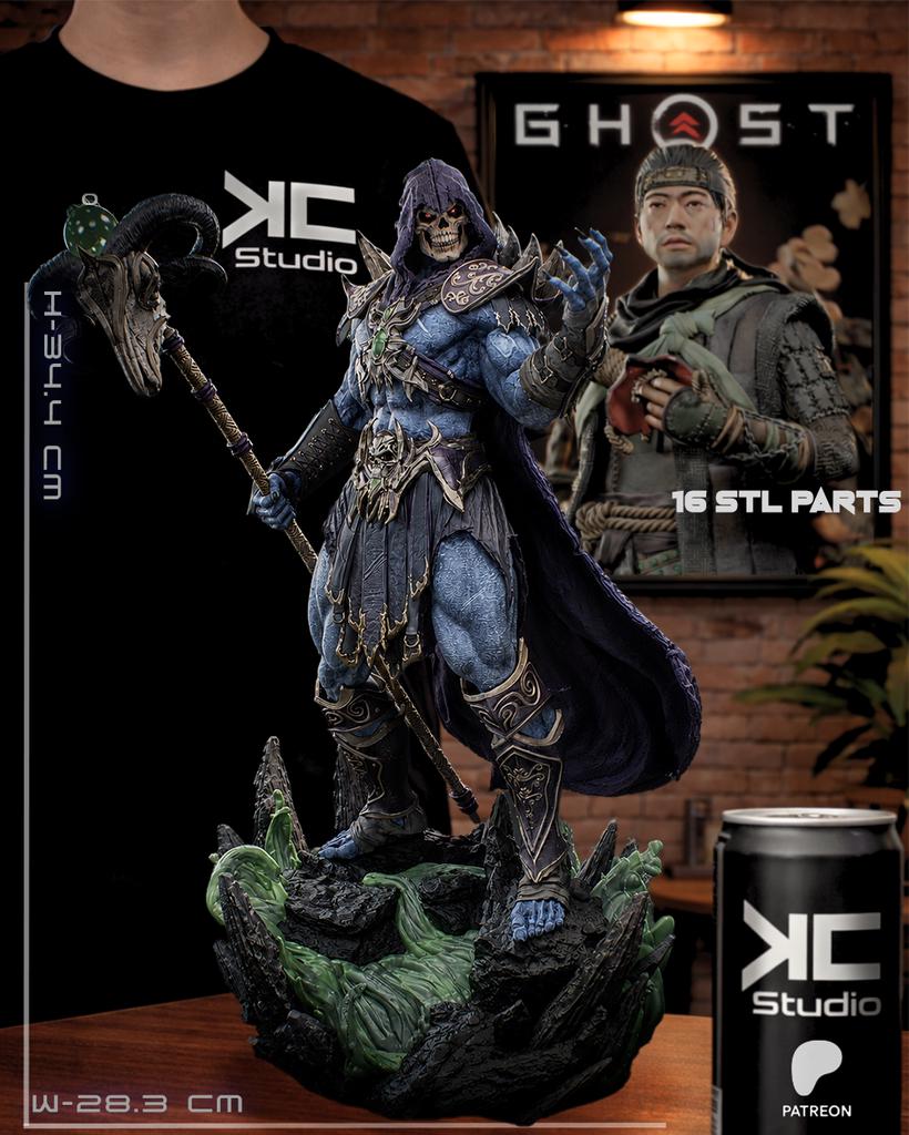 Master Of Havoc - Snake Mountain Villain Fantasy Skeletor Resin Figure 16K
