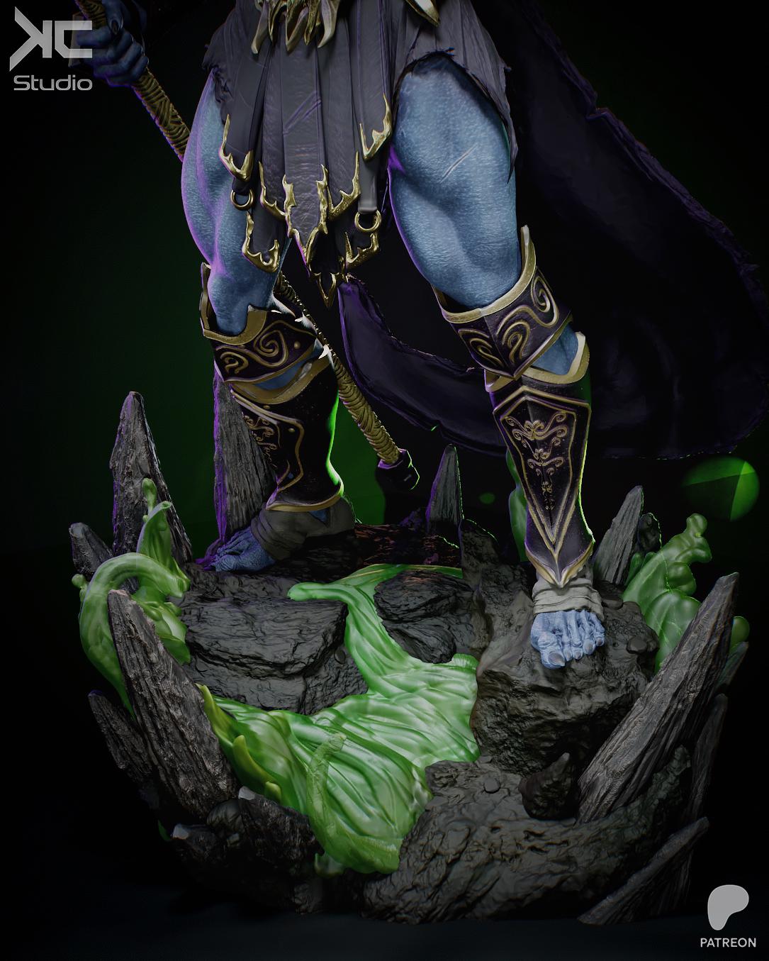 Master Of Havoc - Snake Mountain Villain Fantasy Skeletor Resin Figure 16K