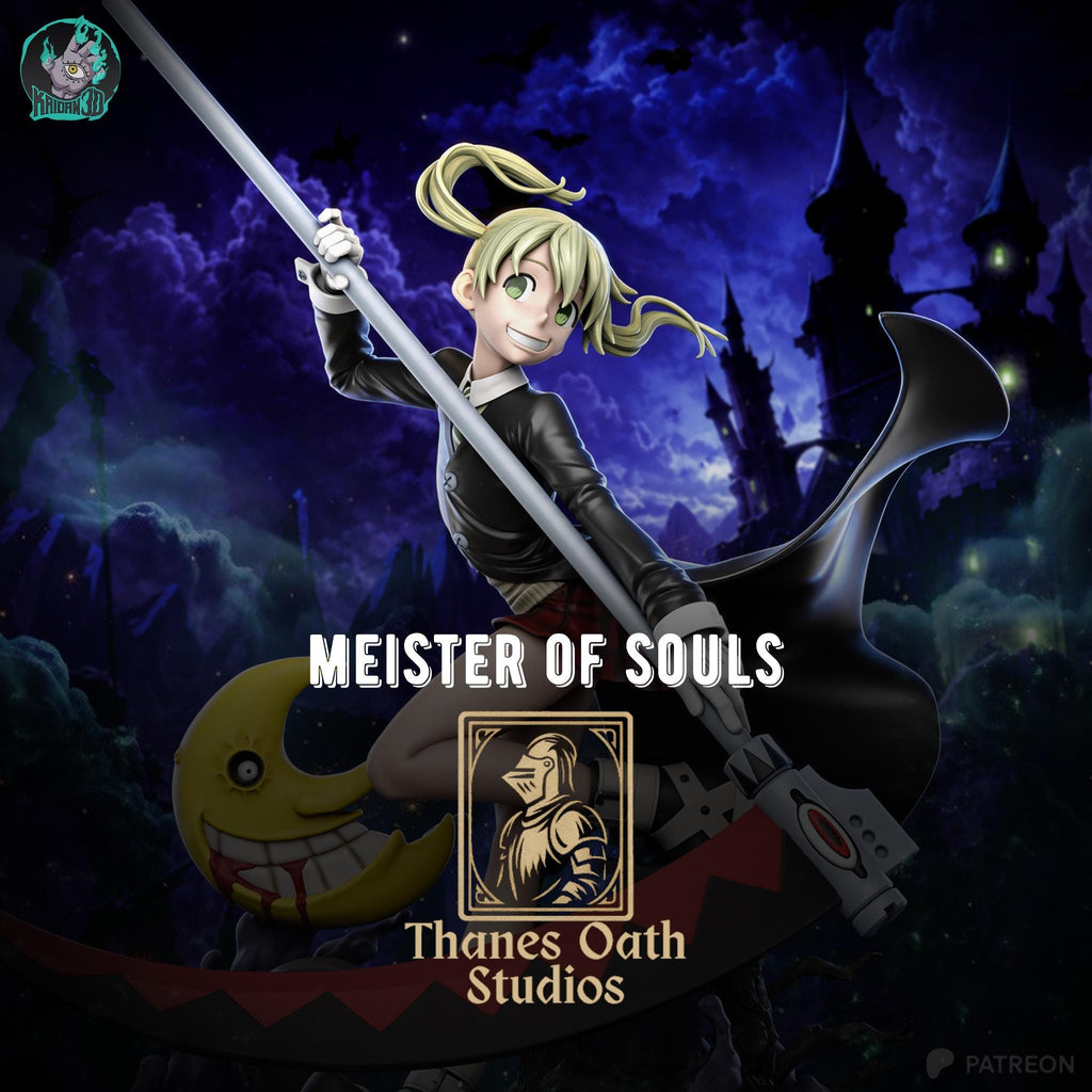 Meister Of Souls - Gothic Anime Scythe Wielder Maka Albarn Resin Figure 16K