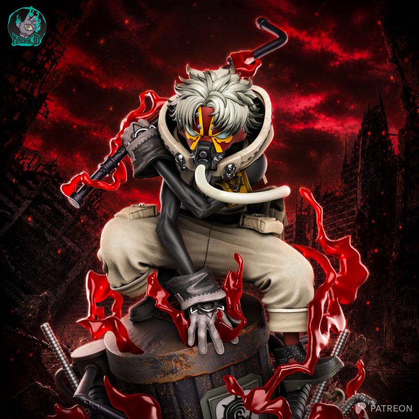Child Of The Pit - Urban Fantasy Dark Junkyard Rudo Resin Figure 16K
