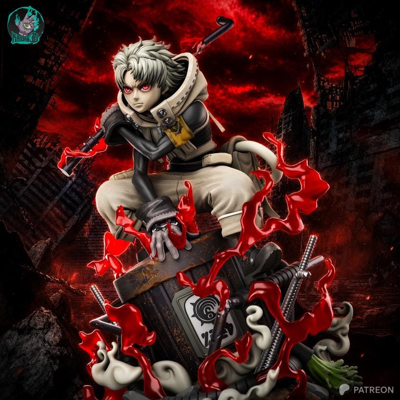 Child Of The Pit - Urban Fantasy Dark Junkyard Rudo Resin Figure 16K