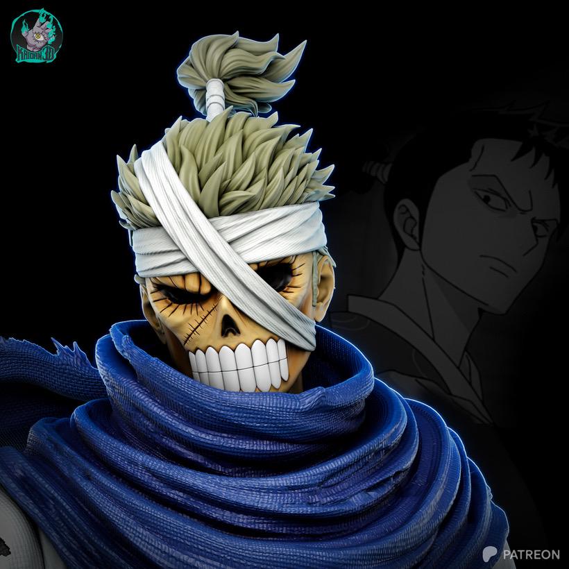 Sword God - Anime Feudal Mythical Samurai Shimotsuki Ryuma Resin Figure 16K