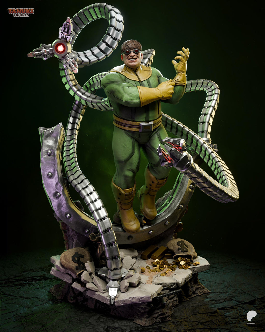 The Mechanical Menace - Genius Inventor Comic Villian Doctor Octopus Resin Figure 16K
