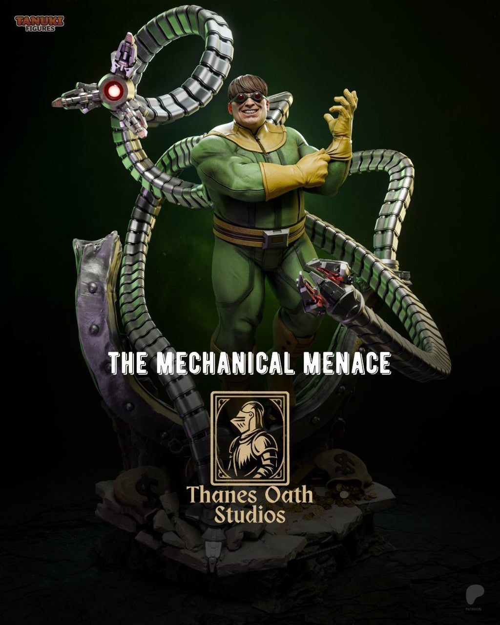 The Mechanical Menace - Genius Inventor Comic Villian Doctor Octopus Resin Figure 16K