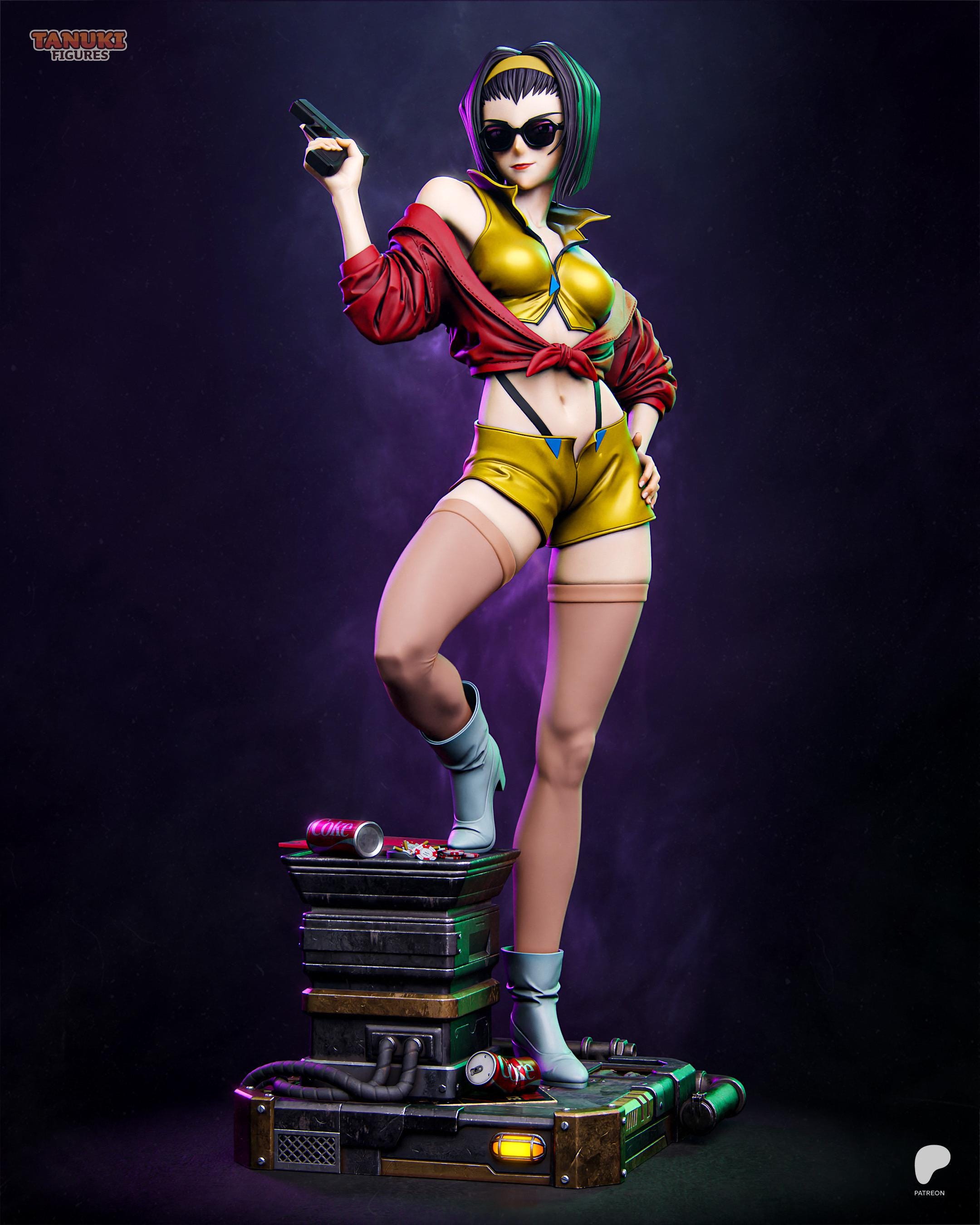 Space Bounty - Space Western Bounty Hunter Faye Valentine Resin Figure 16K