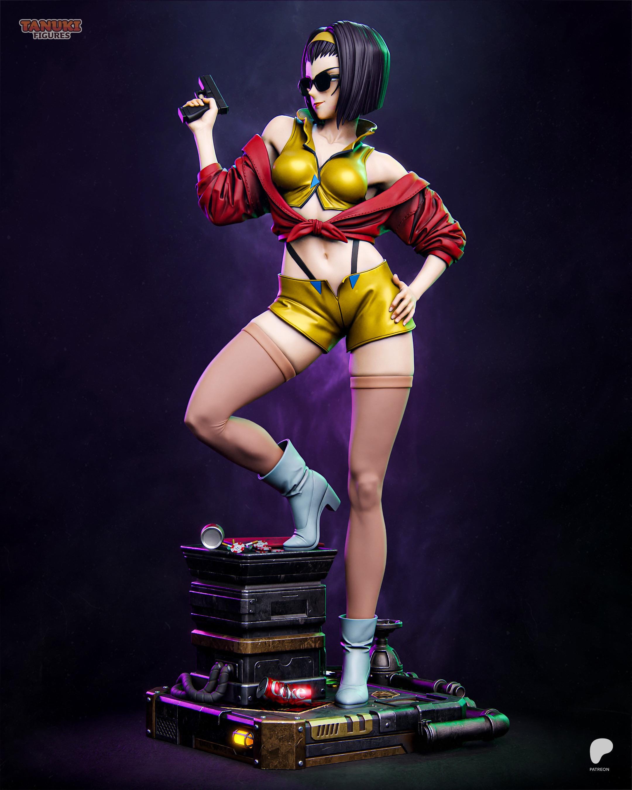 Space Bounty - Space Western Bounty Hunter Faye Valentine Resin Figure 16K