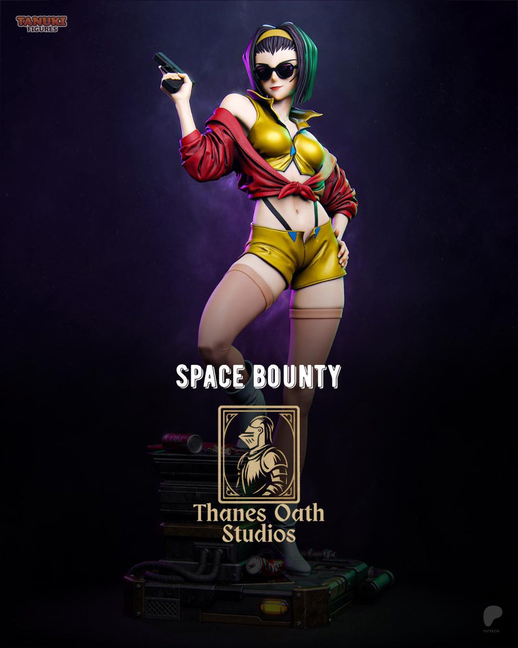 Space Bounty - Space Western Bounty Hunter Faye Valentine Resin Figure 16K