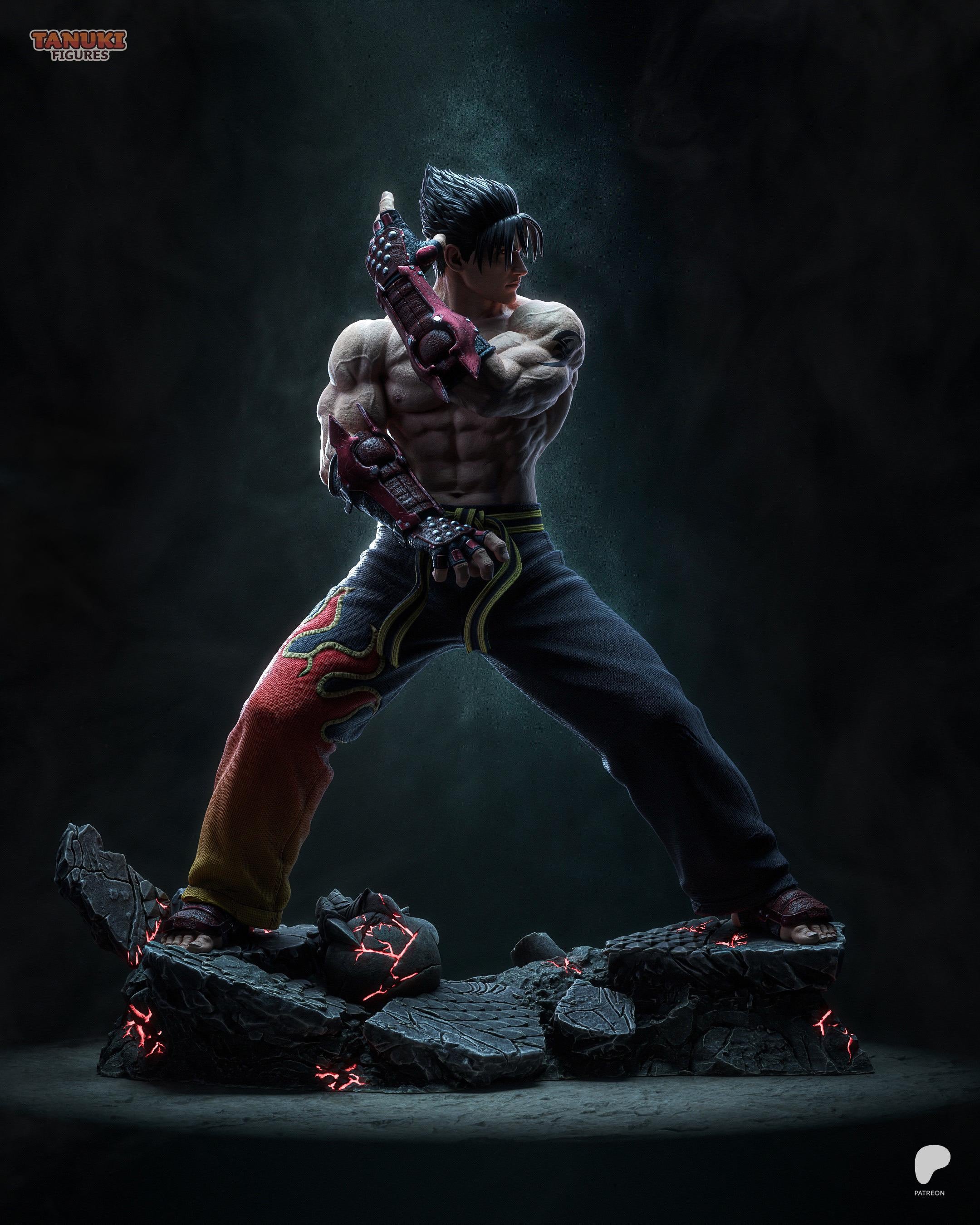 Heir Of The Devil Gene - Martial Artist Dark Fighter Jin Kazama Resin Figure 16K