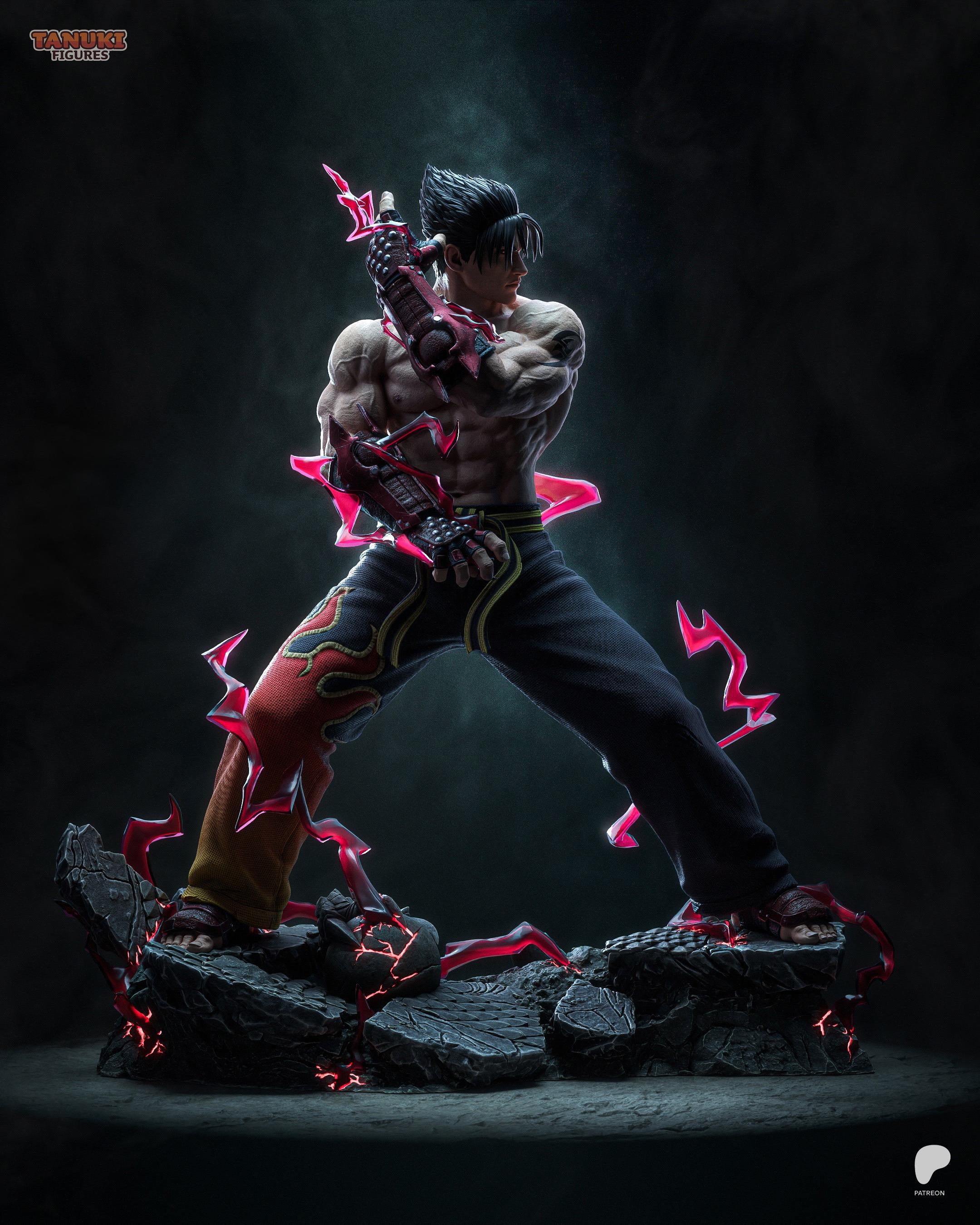 Heir Of The Devil Gene - Martial Artist Dark Fighter Jin Kazama Resin Figure 16K