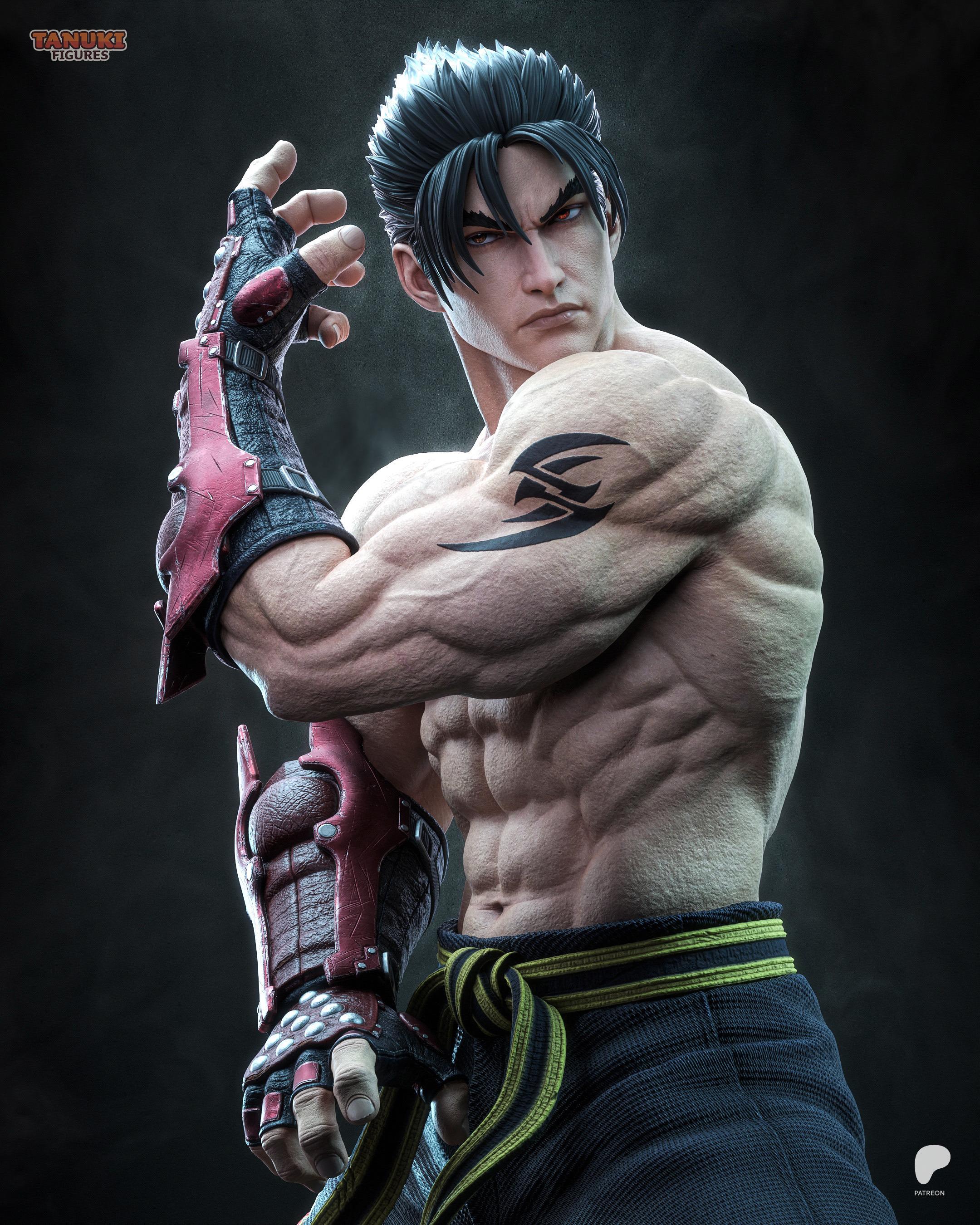 Heir Of The Devil Gene - Martial Artist Dark Fighter Jin Kazama Resin Figure 16K