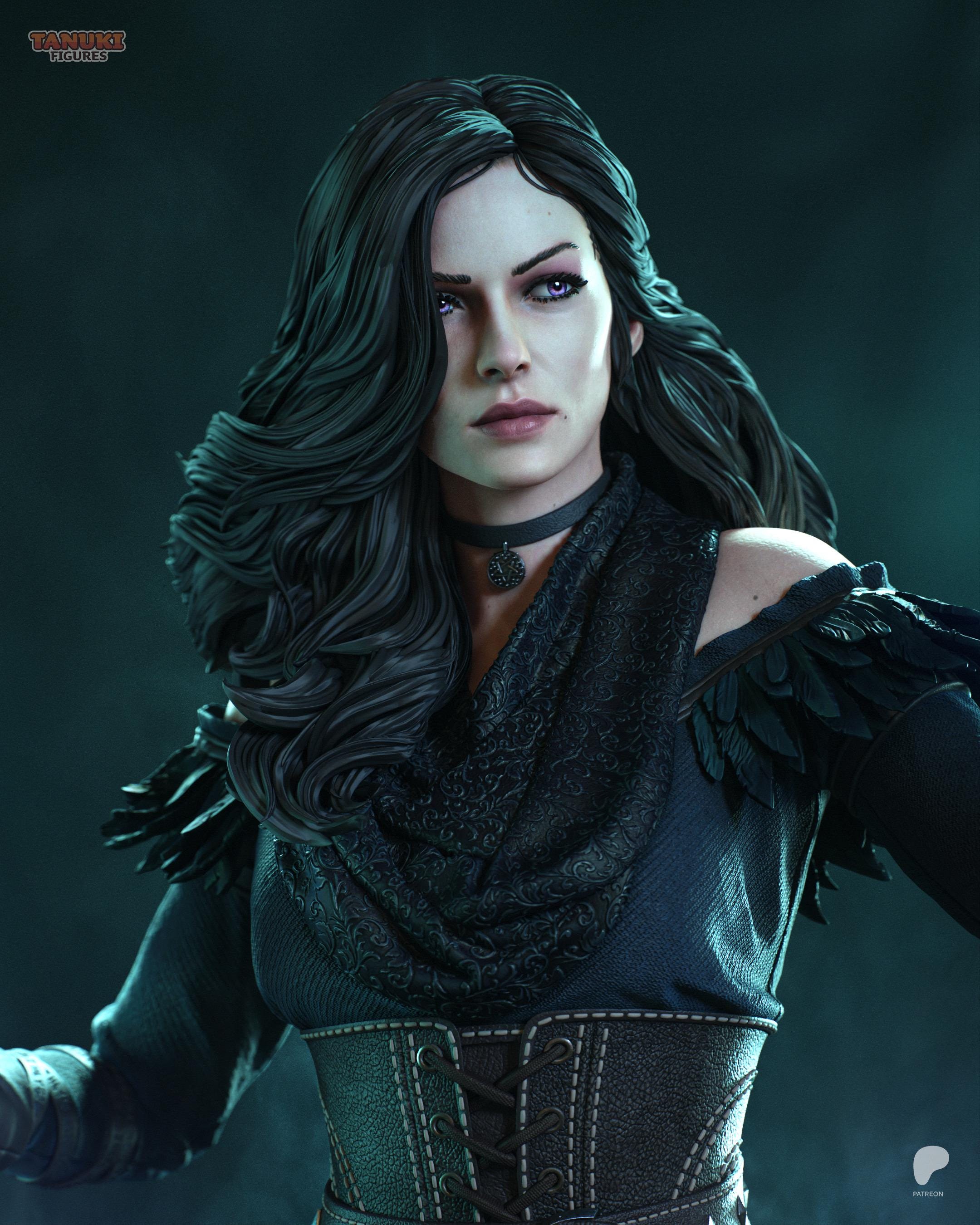 Mistress Of Chaos - Arcane Sorcerer Dark Fantasy Yennefer Of Vengerberg Resin Figure 16K