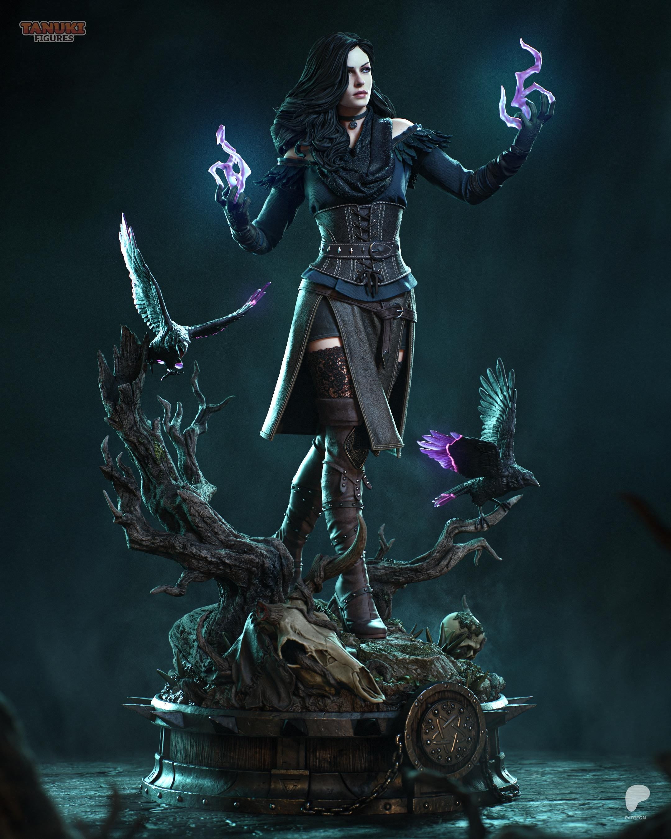 Mistress Of Chaos - Arcane Sorcerer Dark Fantasy Yennefer Of Vengerberg Resin Figure 16K