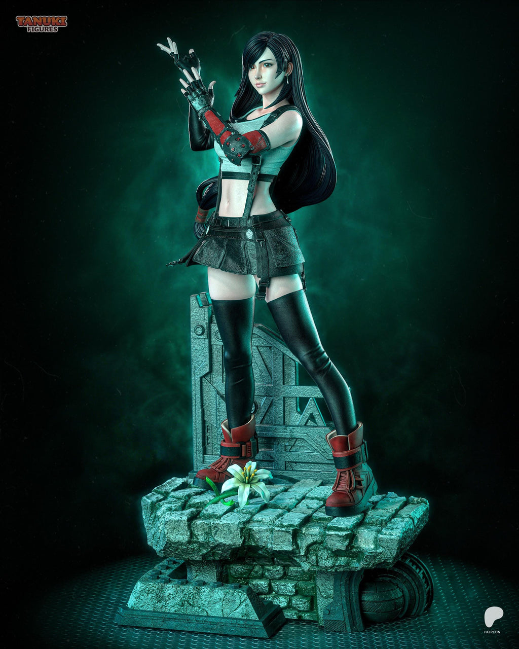 Heart Of Avalanche - Fantasy Elegant Martial Artist Tifa Lockhart Resin Figure 16K