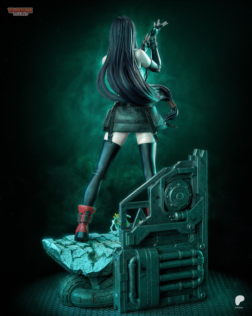 Heart Of Avalanche - Fantasy Elegant Martial Artist Tifa Lockhart Resin Figure 16K