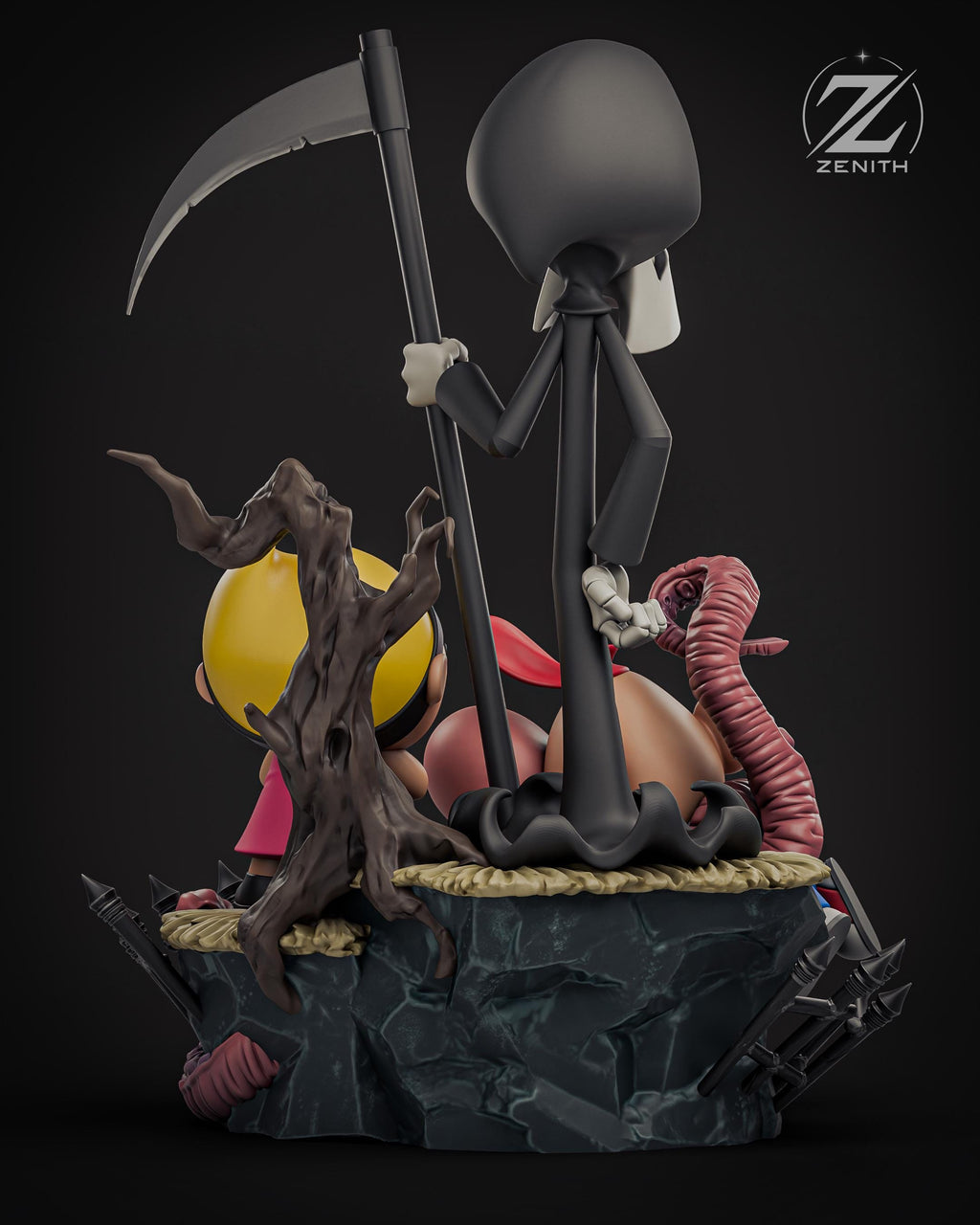 Chaos & Cunning - Gothic Cartoon Comedy Billy and Mandy Resin Figure 16K