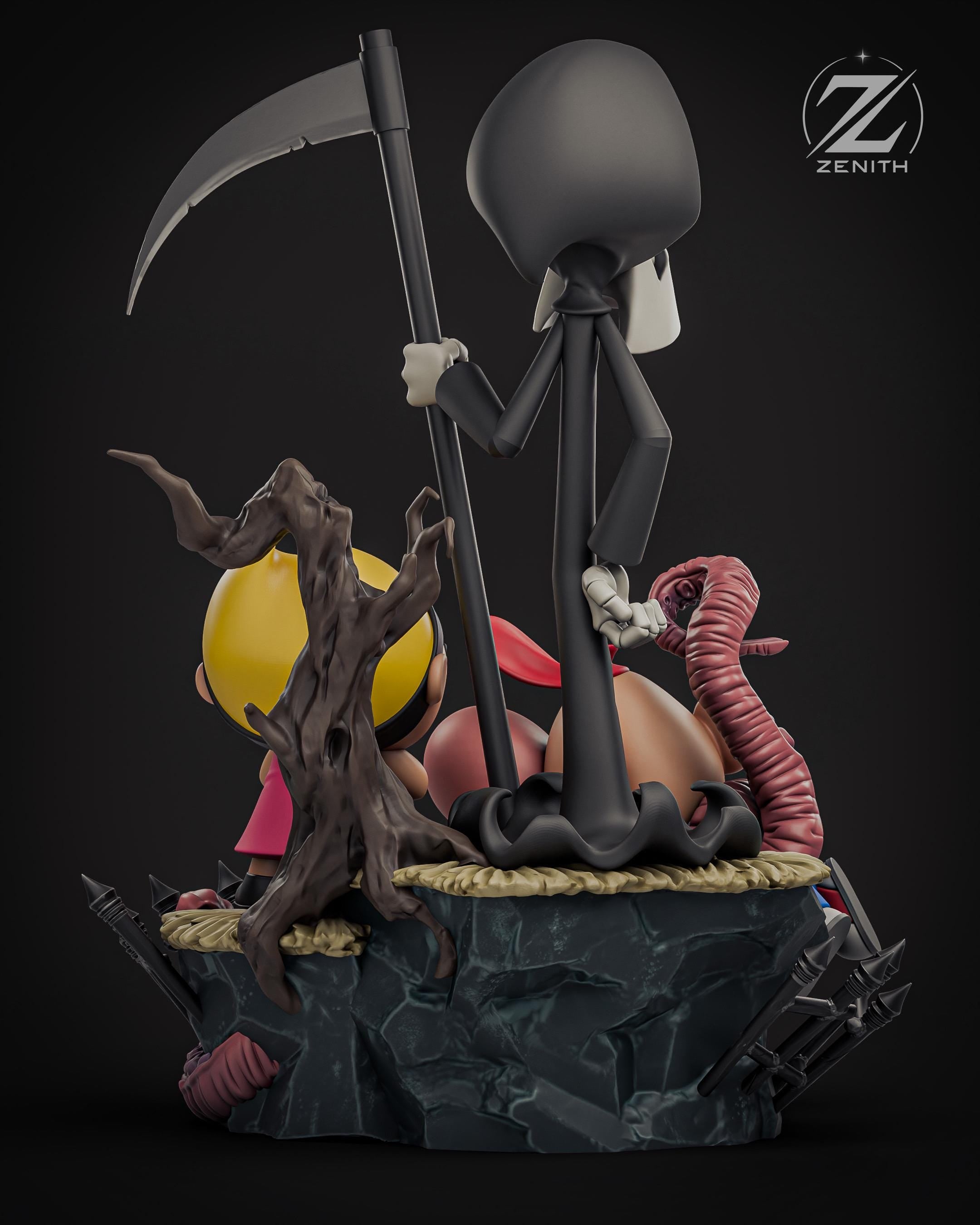 Chaos & Cunning - Gothic Cartoon Comedy Billy and Mandy Resin Figure 16K