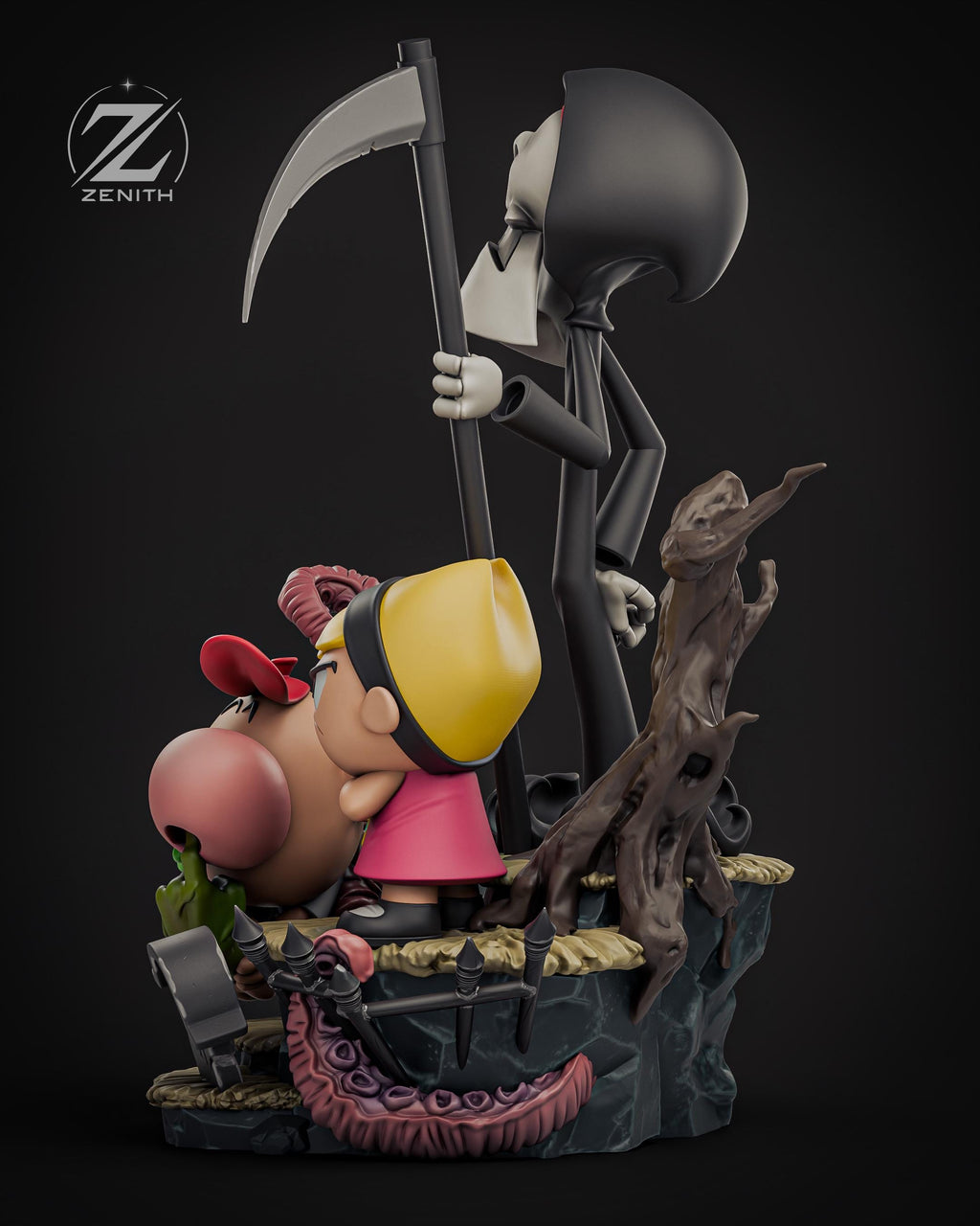 Chaos & Cunning - Gothic Cartoon Comedy Billy and Mandy Resin Figure 16K