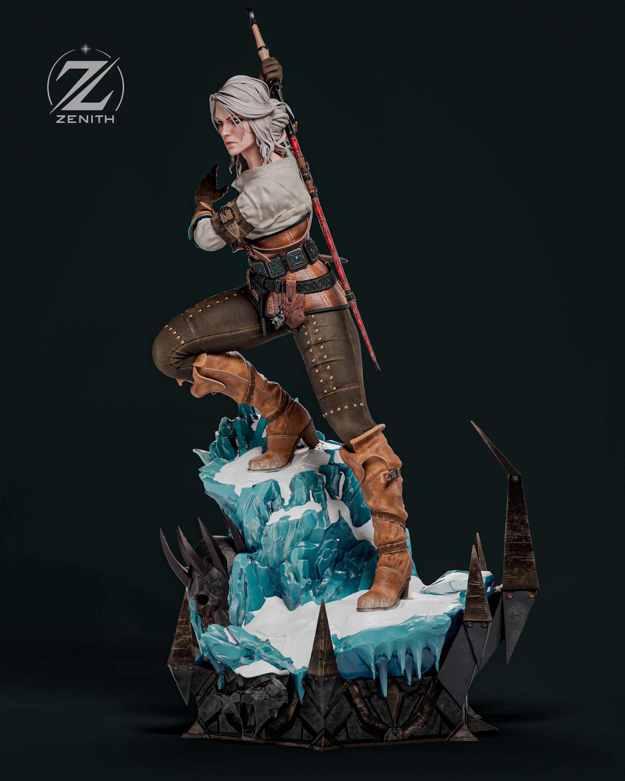 The Lion Cub - Monster Hunter Slayer Elder Blood Ciri Resin Figure 16K