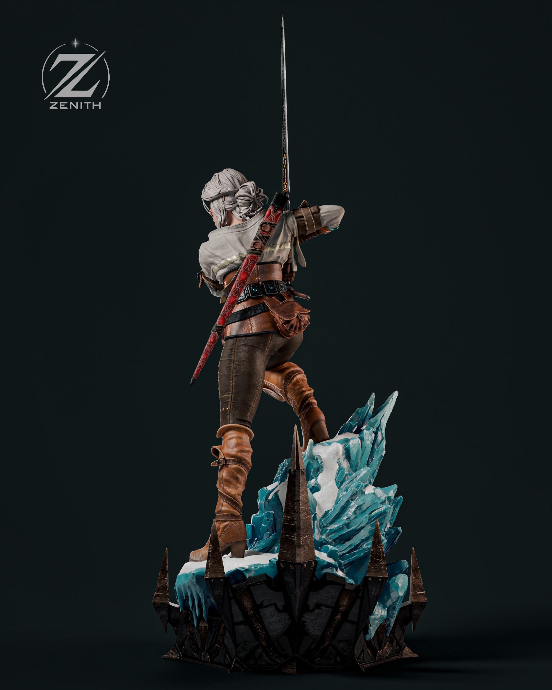 The Lion Cub - Monster Hunter Slayer Elder Blood Ciri Resin Figure 16K