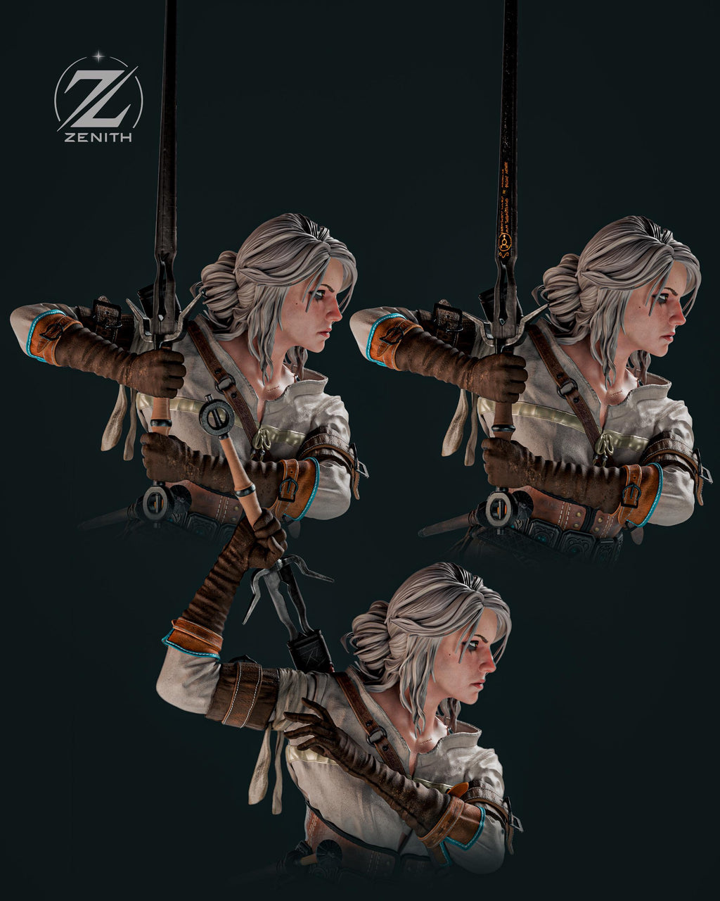 The Lion Cub - Monster Hunter Slayer Elder Blood Ciri Resin Figure 16K