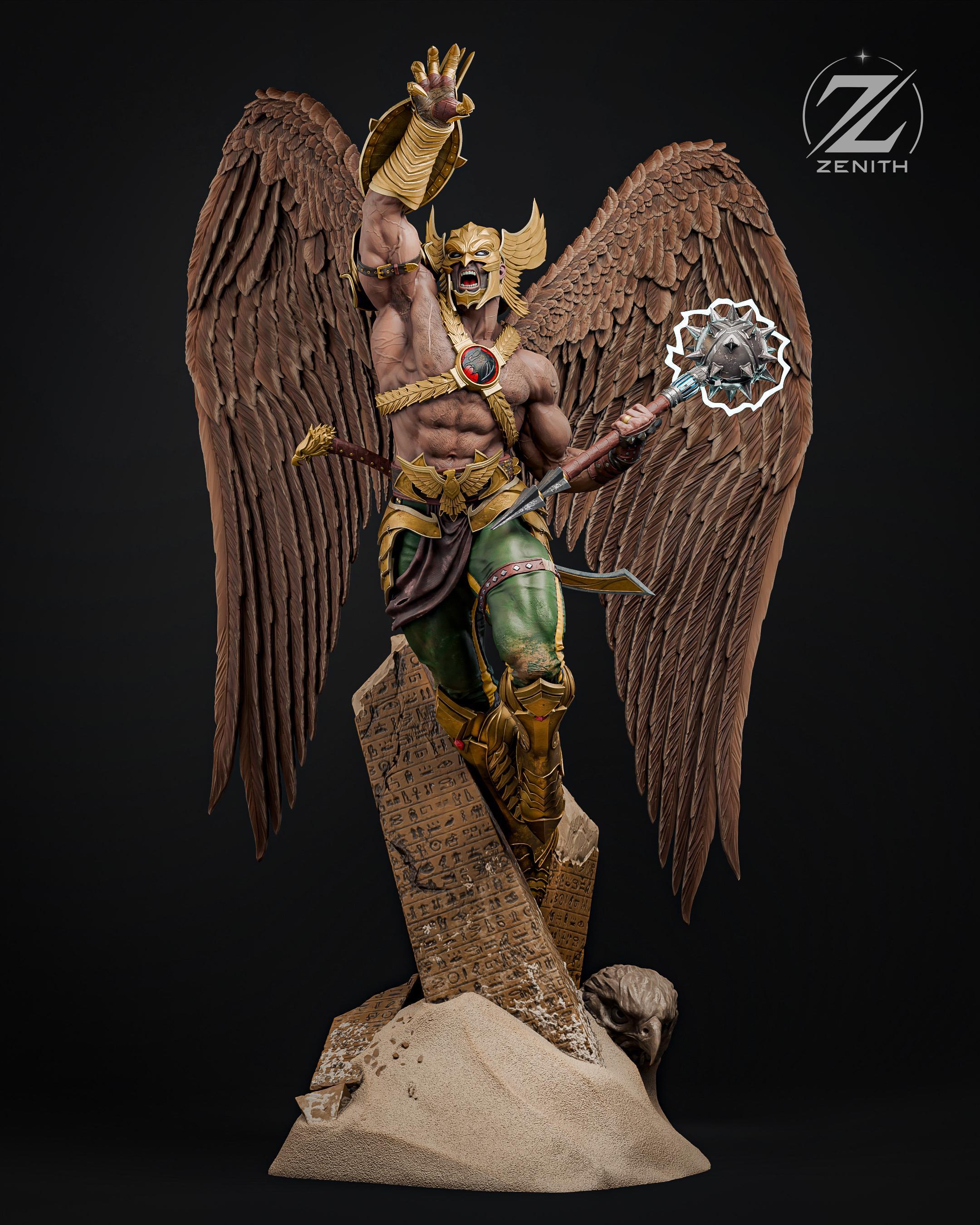 Eternal Winged Warrior - Comic Superhero Winged Fighter Hawkman Resin Figure 16K