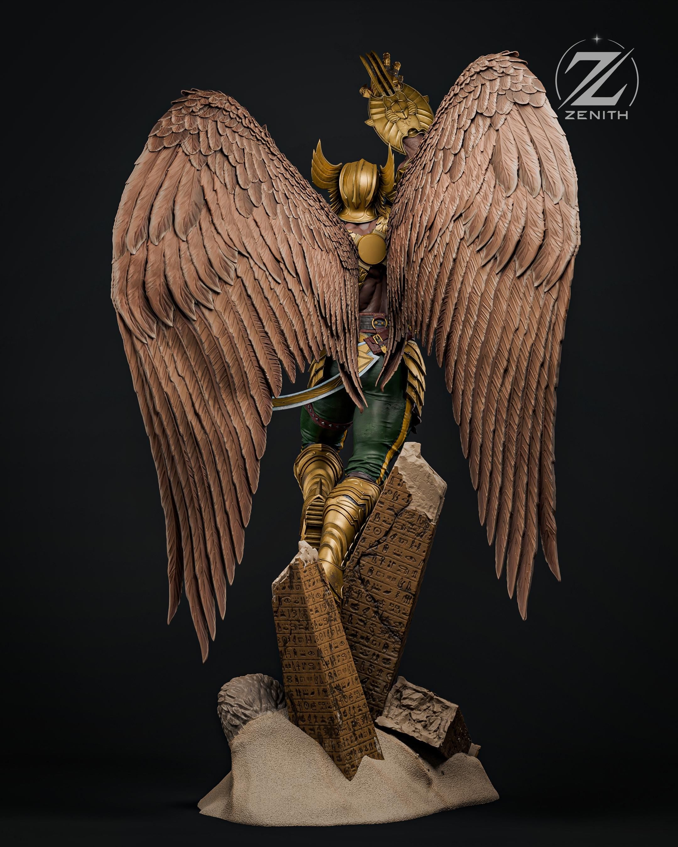 Eternal Winged Warrior - Comic Superhero Winged Fighter Hawkman Resin Figure 16K