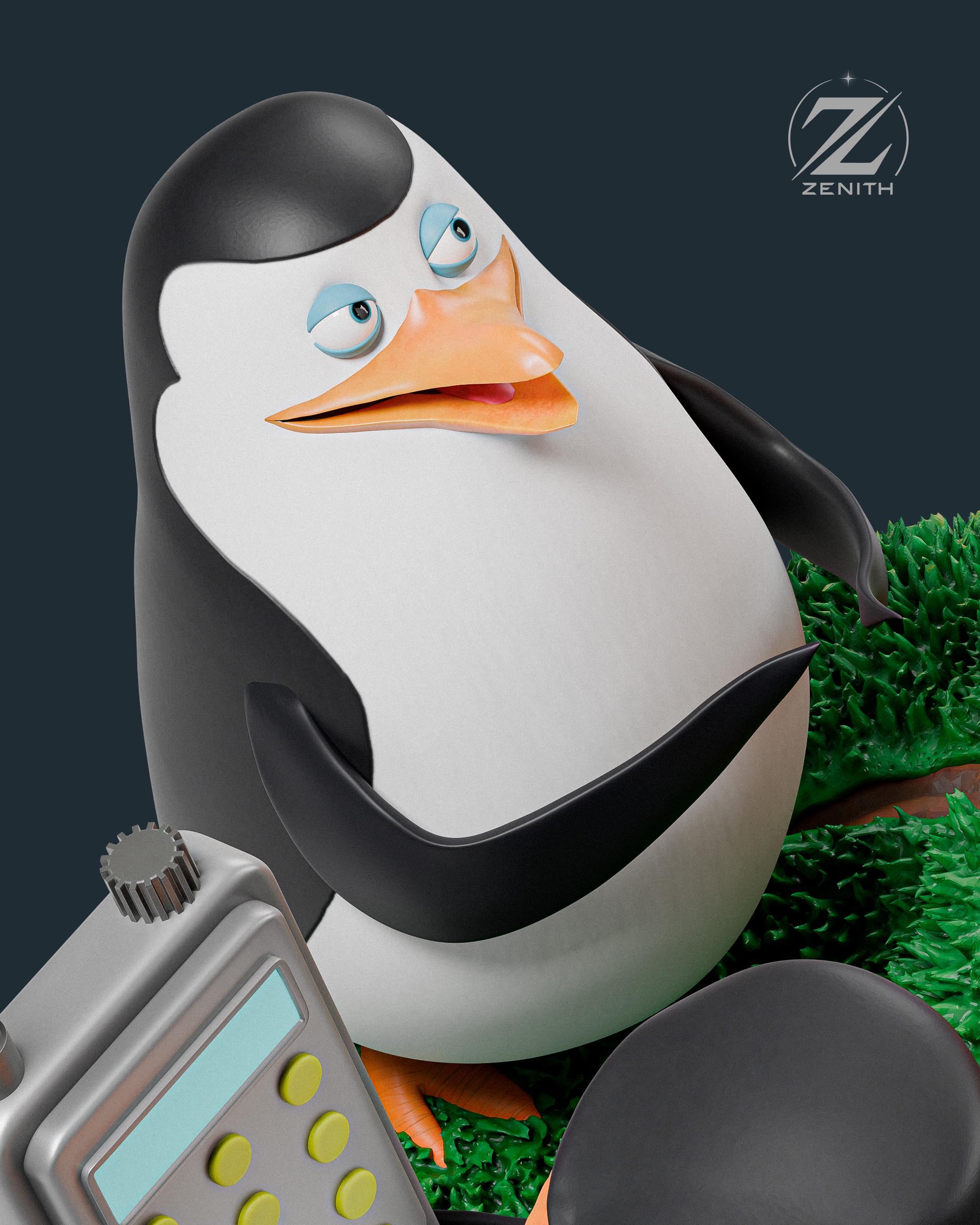 Operation: Fish and Glory - Penguins Tactical Comedic Quad Madagascar Penguins Resin Figure 16K