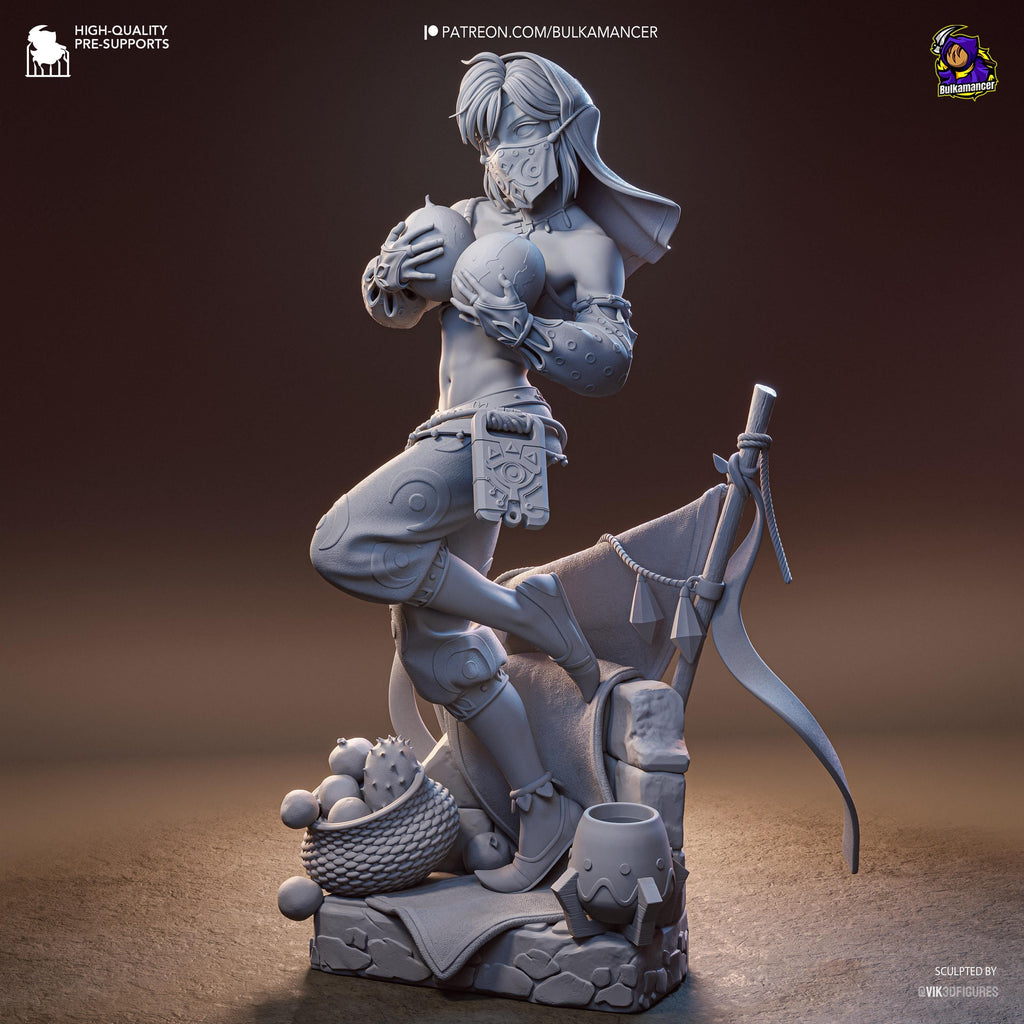 Veil Of Gerudo - Fantasy Elf Desert Gerudo Link Resin Figure 16K