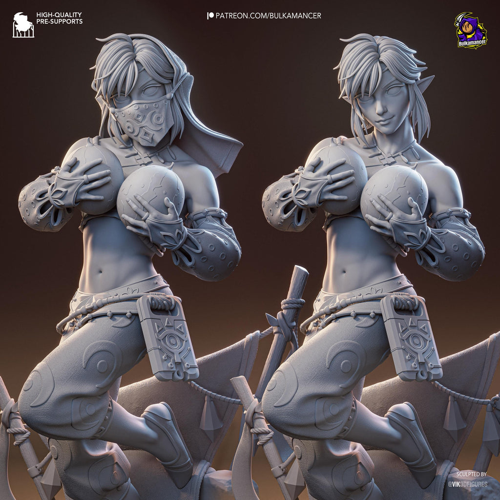 Veil Of Gerudo - Fantasy Elf Desert Gerudo Link Resin Figure 16K